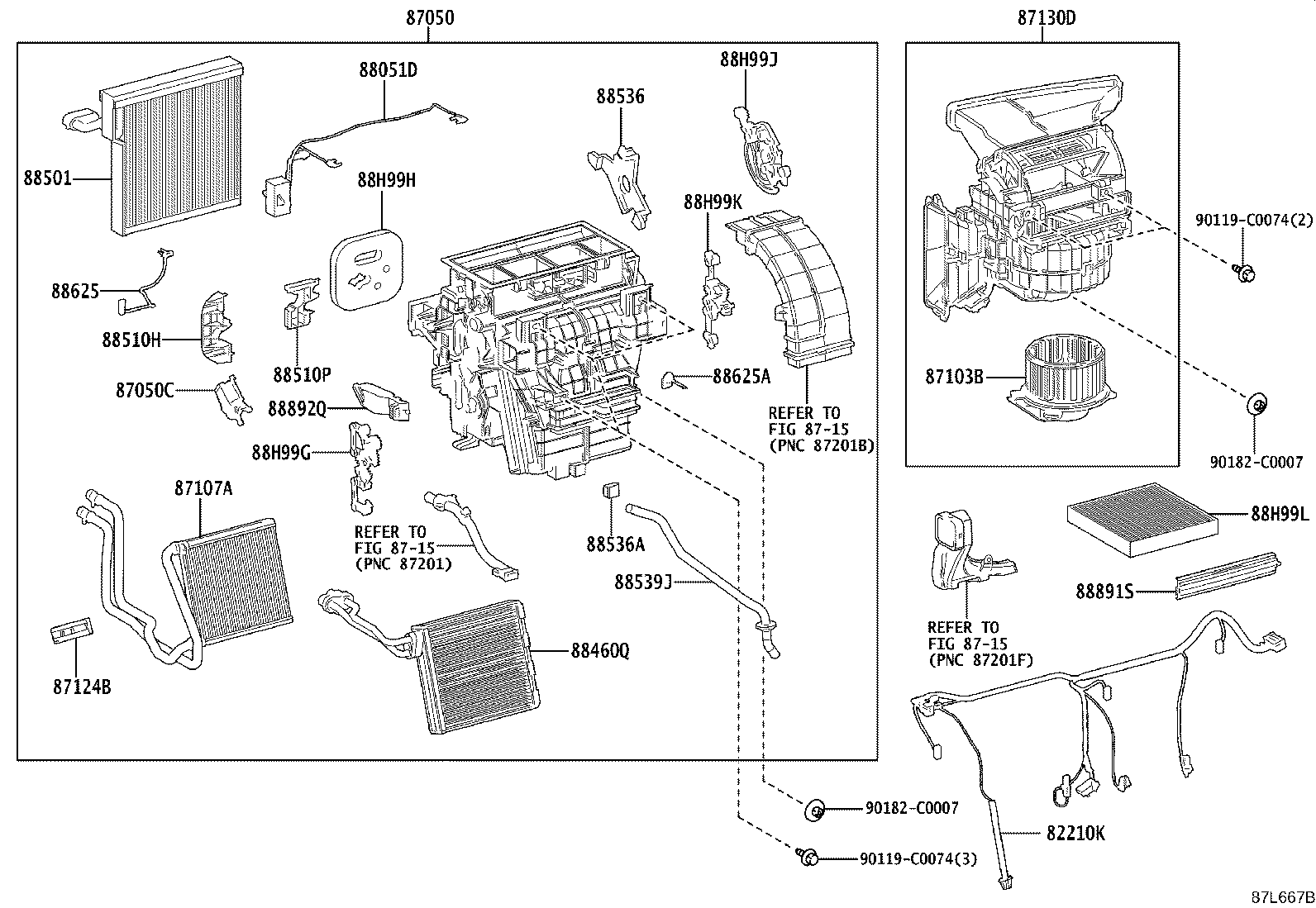 87103-03020 MOTOR SUB-ASSY, BLOWER W/FAN product image