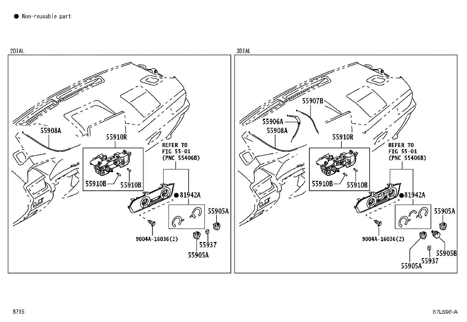 55907-BZ130 CABLE SUB-ASSY, TEMPERATURE DAMPER CONTROL product image