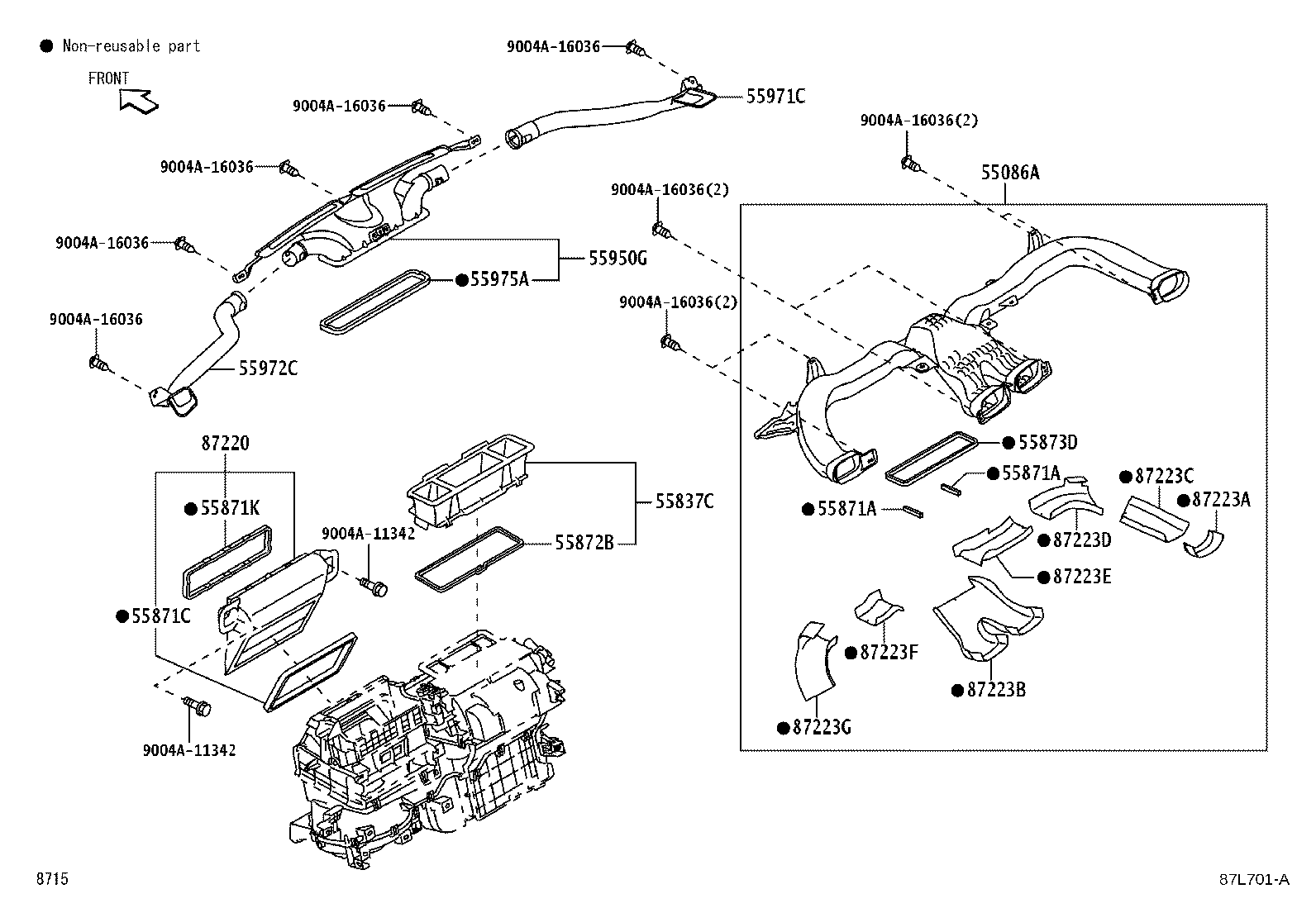 55907-BZ130 CABLE SUB-ASSY, TEMPERATURE DAMPER CONTROL product image