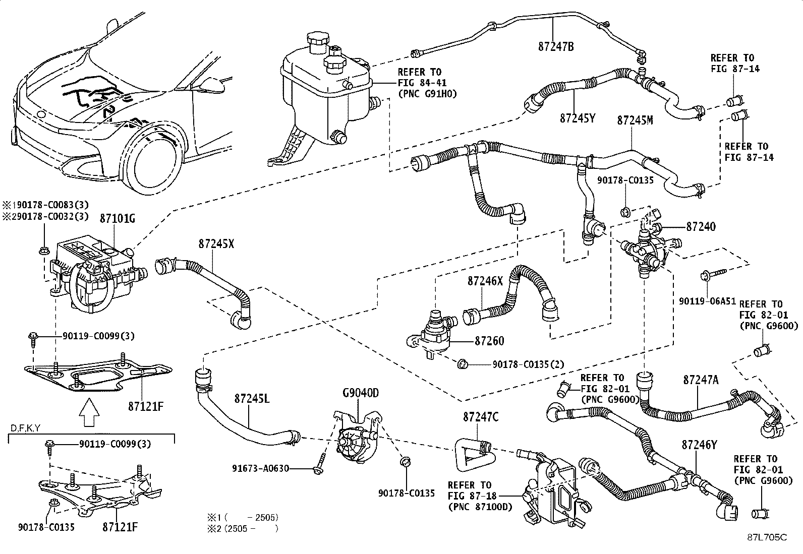 87121-03010 BRACKET, HEATER product image