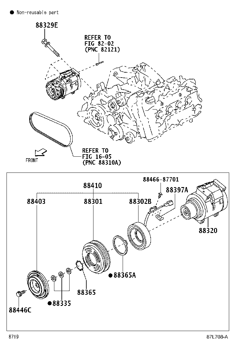 88412-BZ070 ROTOR SUB-ASSY, MAGNET CLUTCH product image