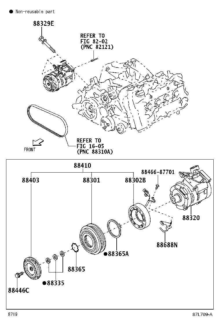 88412-BZ070 ROTOR SUB-ASSY, MAGNET CLUTCH product image