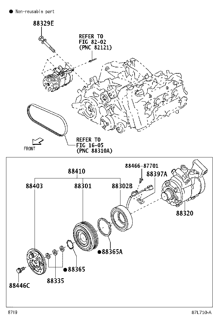 88412-BZ070 ROTOR SUB-ASSY, MAGNET CLUTCH product image