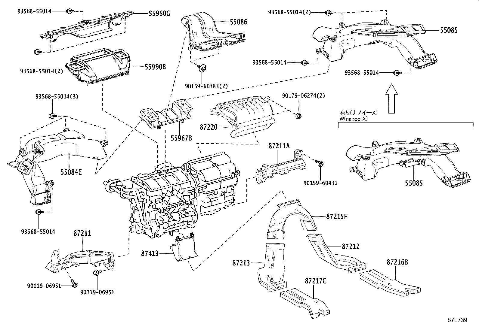 55900-47660 CONTROL ASSY, AIR CONDITIONER product image