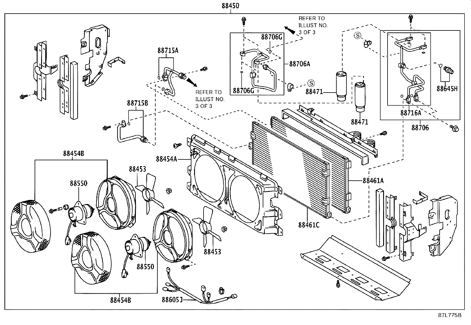 88461-0S010 CONDENSER ASSY, COOLER product image