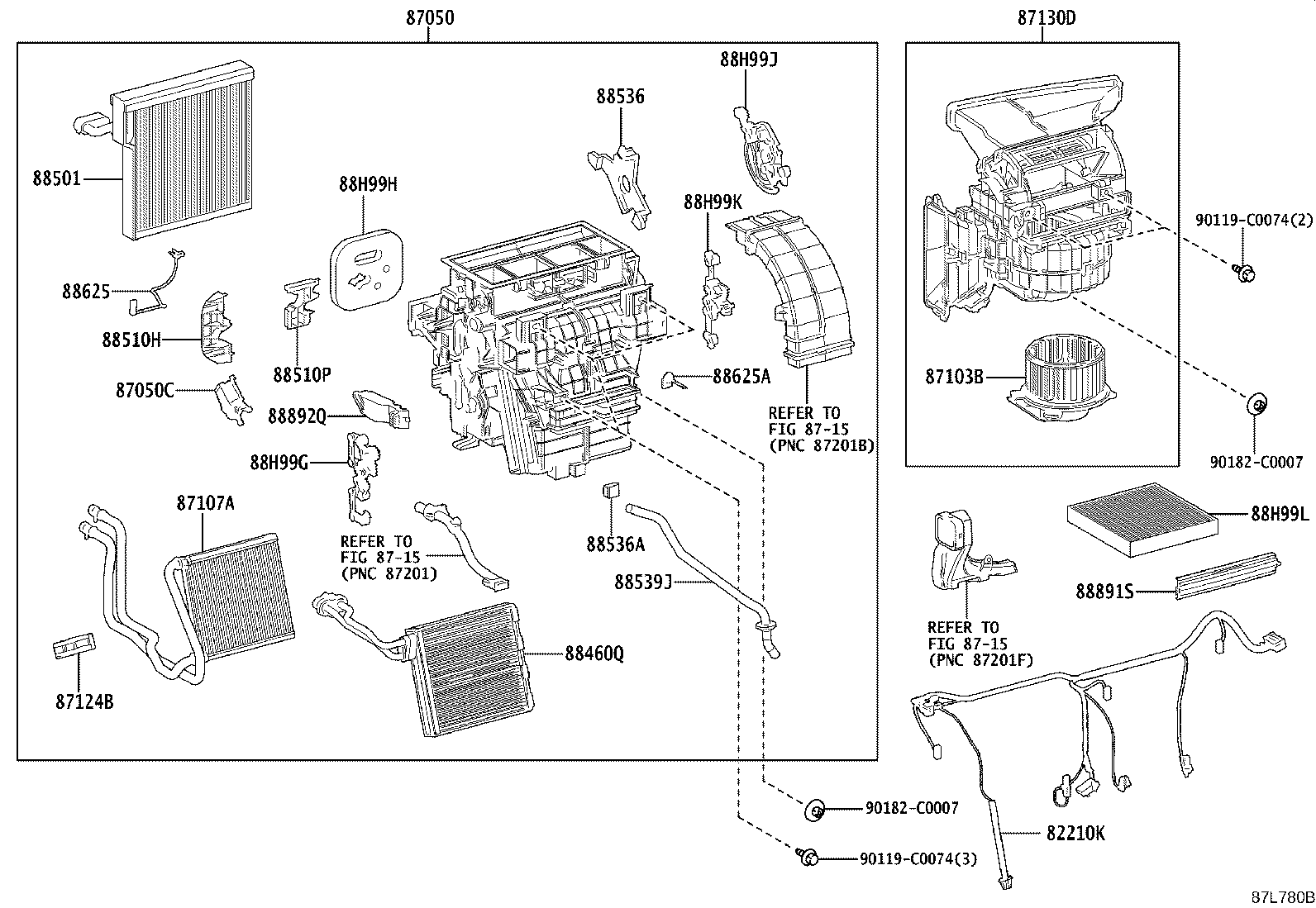 87103-03020 MOTOR SUB-ASSY, BLOWER W/FAN product image