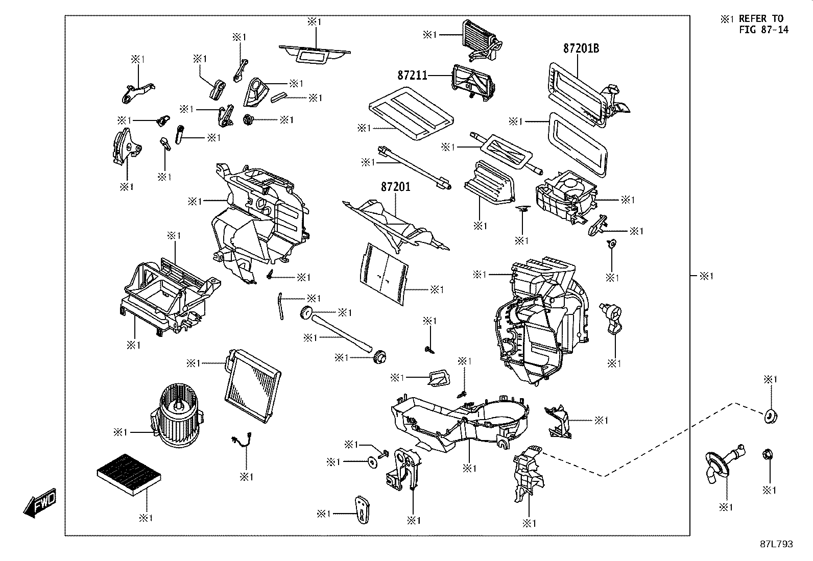 55870-WC016 DUCT SUB-ASSY, HEATER TO REGISTER, NO.2 product image