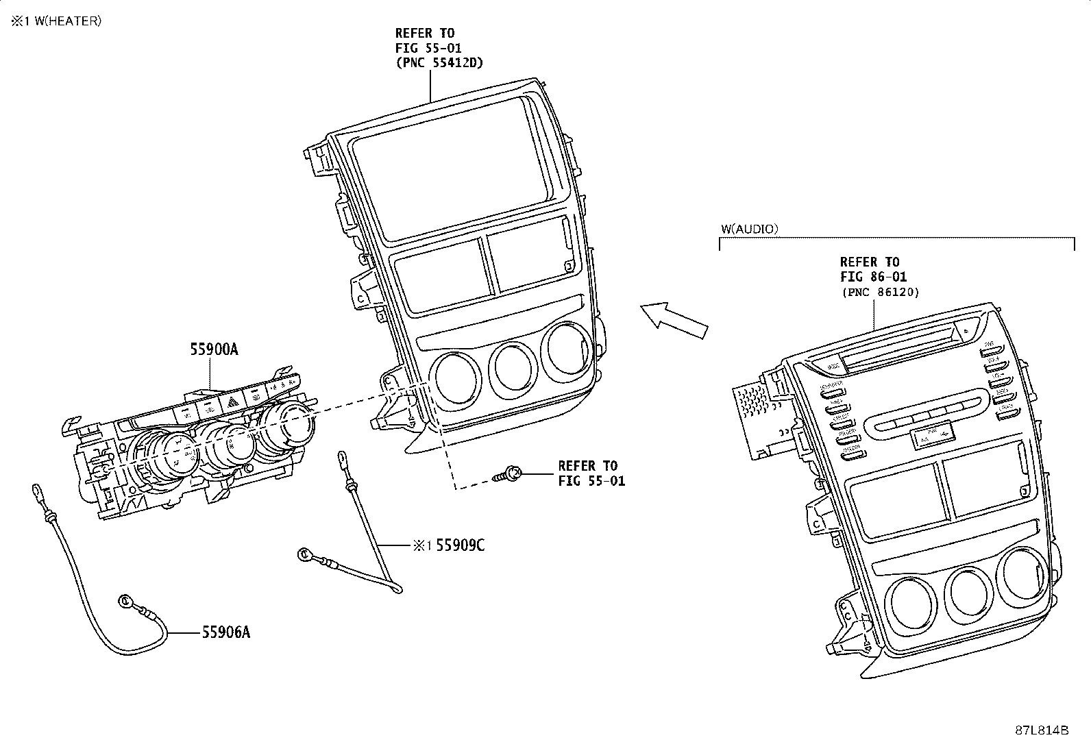 Toyota 55900-0DN80 CONTROL ASSY, AIR CONDITIONER