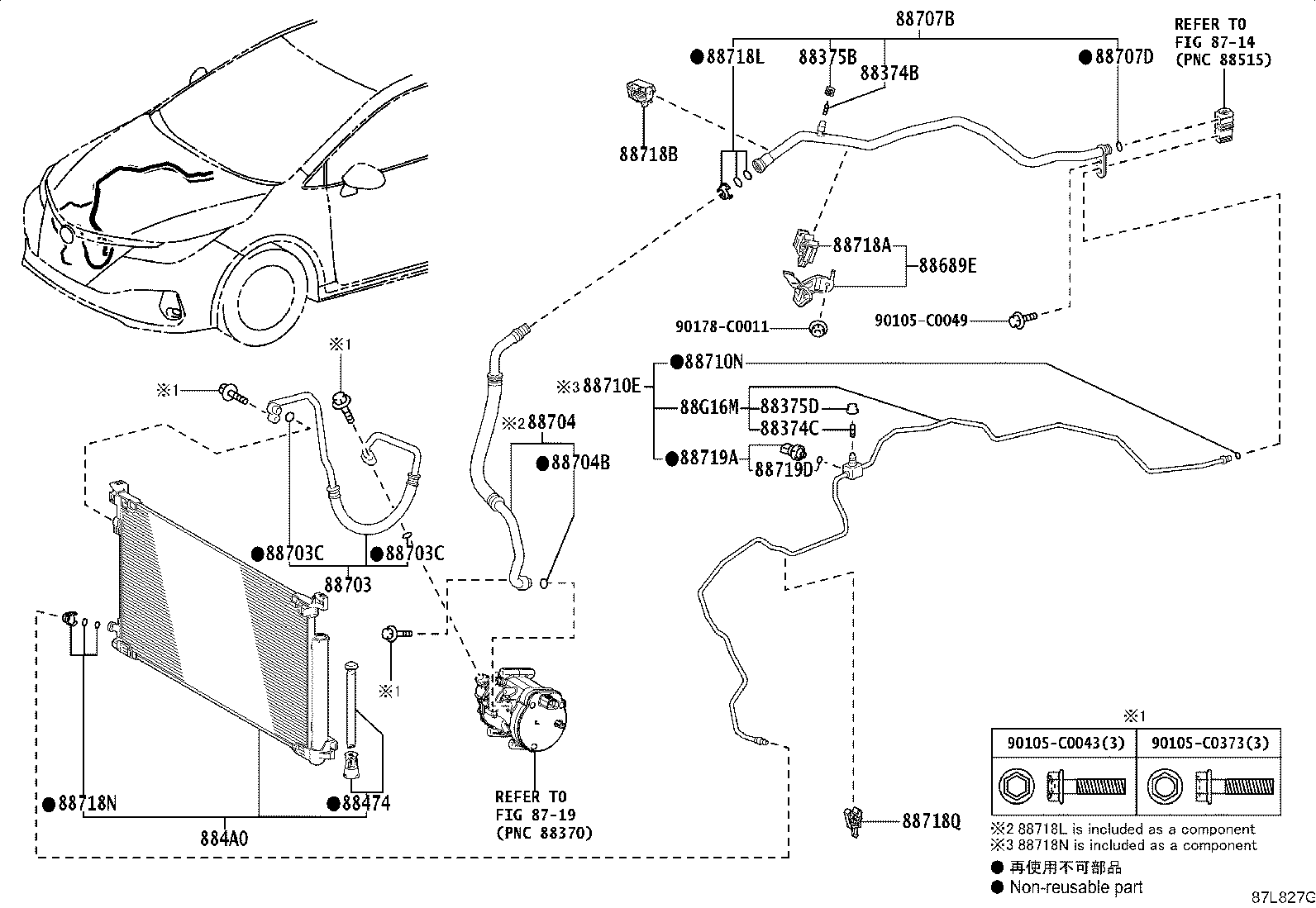 88719-07010 SENSOR, AIRCONDITIONER PRESSURE product image