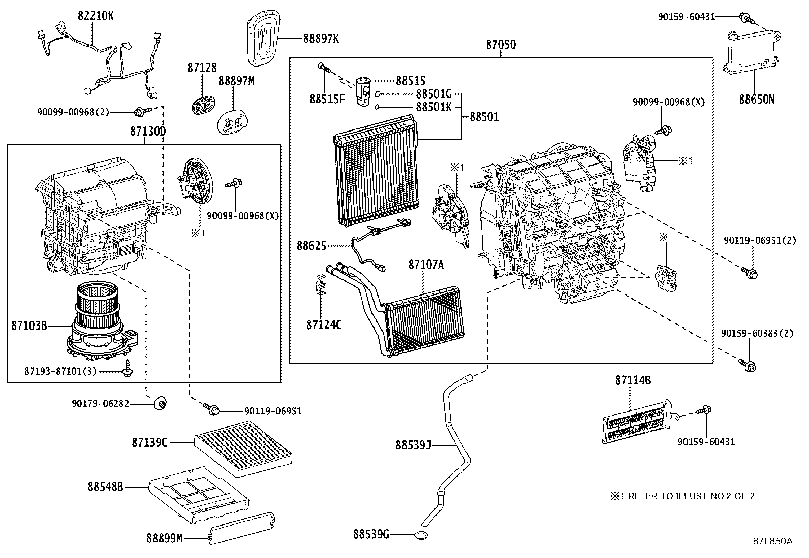 87050-76271 RADIATOR ASSY, AIR CONDITIONER product image