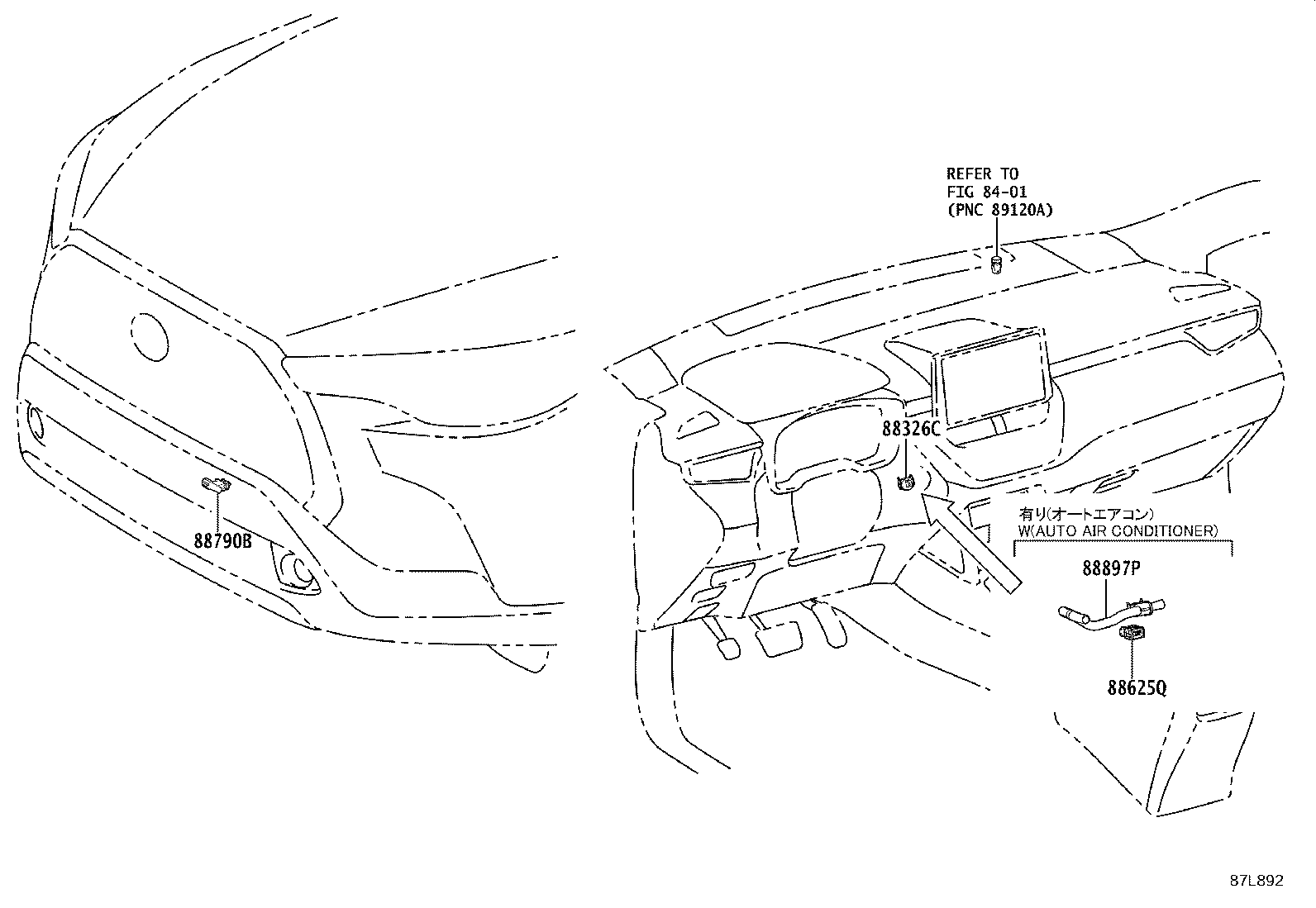 55086-0A030 DUCT SUB-ASSY, HEATER TO REGISTER, CENTER product image