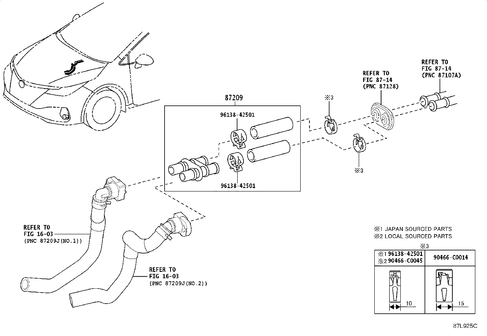 87209-F4040 HOSE, HEATER WATER, INLET product image
