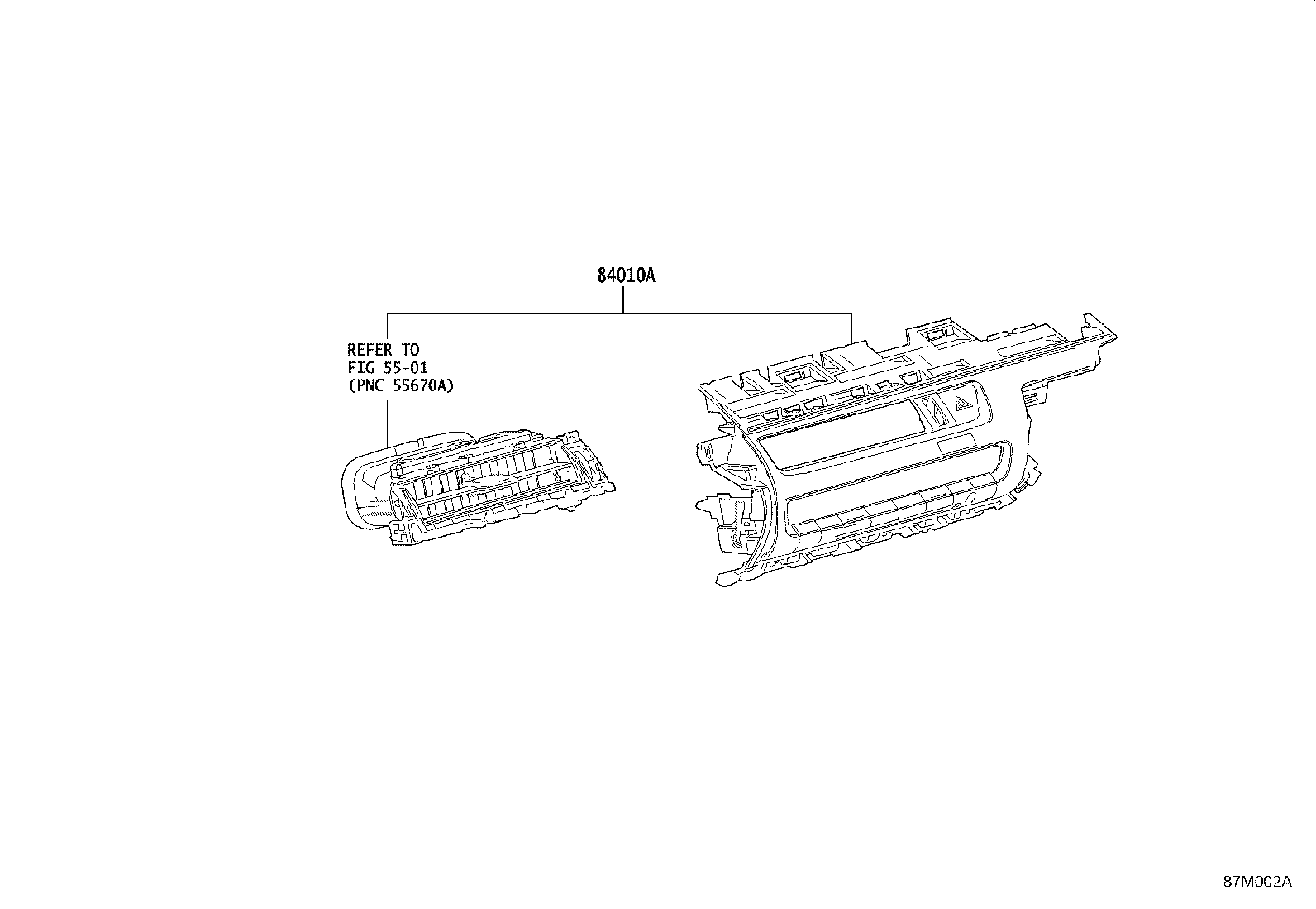 55086-11030 DUCT SUB-ASSY, HEATER TO REGISTER, NO.3 product image