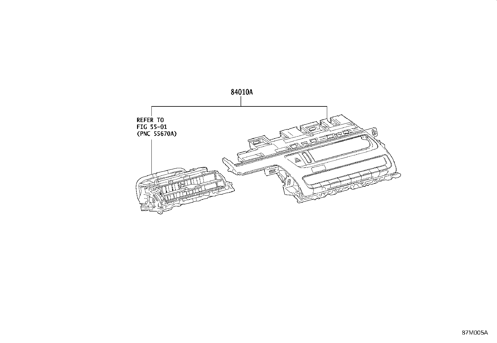 55086-11030 DUCT SUB-ASSY, HEATER TO REGISTER, NO.3 product image