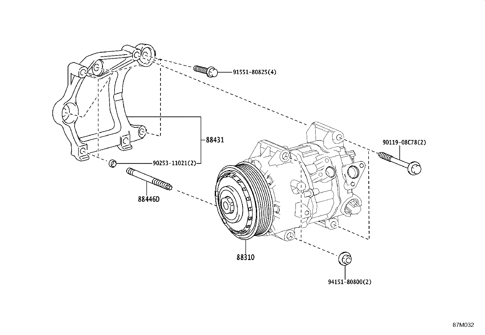 88370-V2030 COMPRESSOR ASSY, W/MOTOR product image