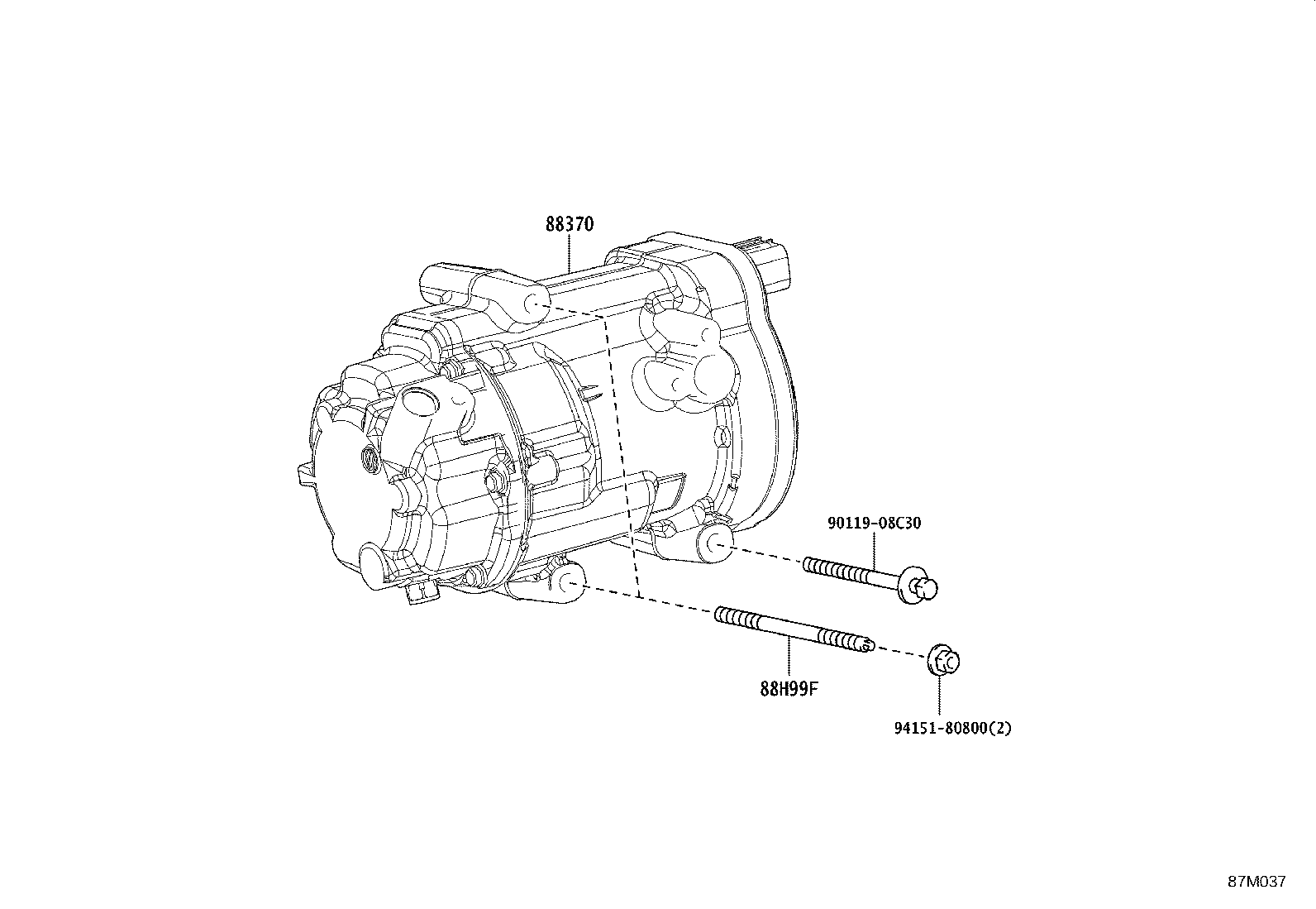 88370-V2030 COMPRESSOR ASSY, W/MOTOR product image