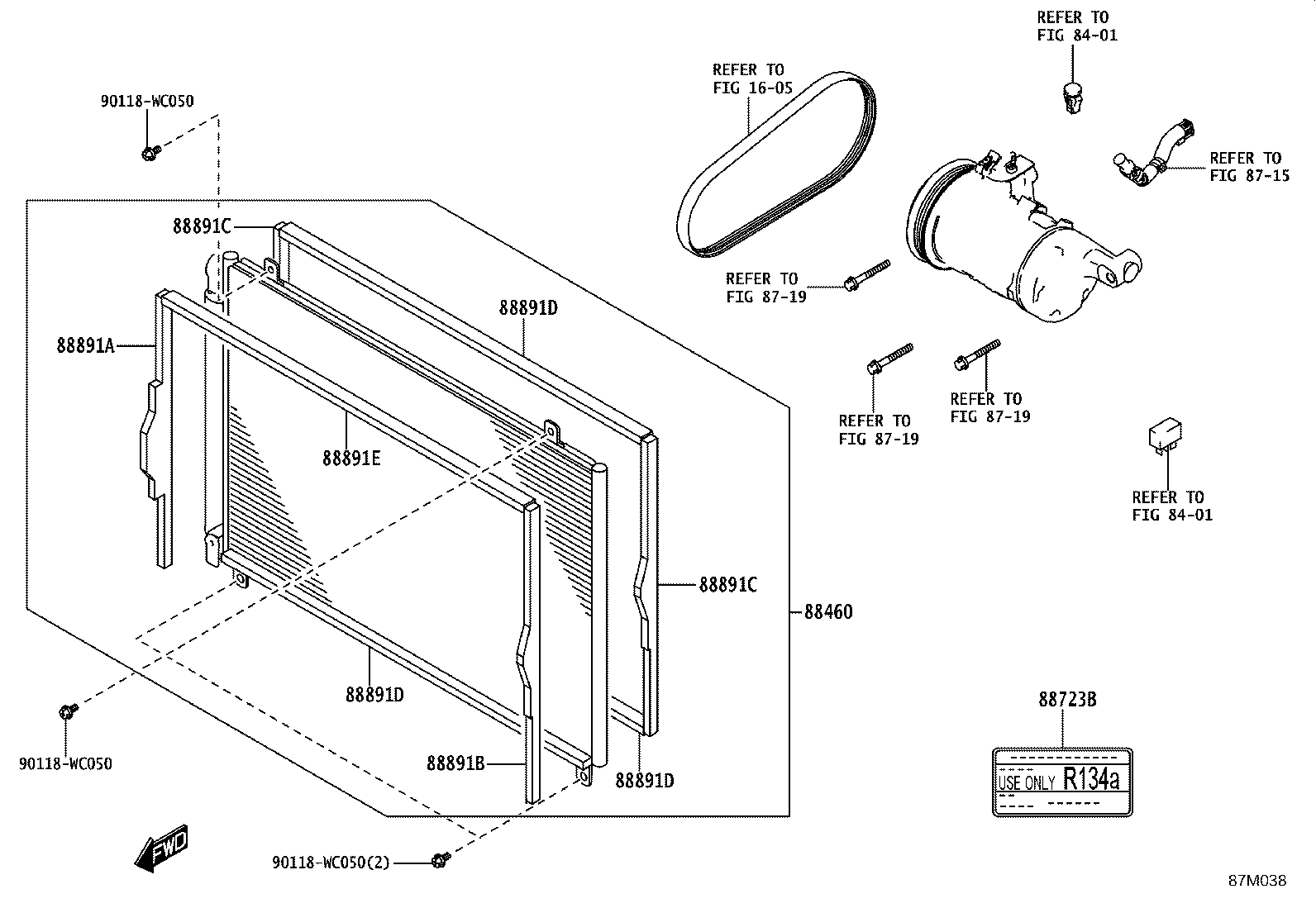 88460-WC014 CONDENSER ASSY, COOLER product image