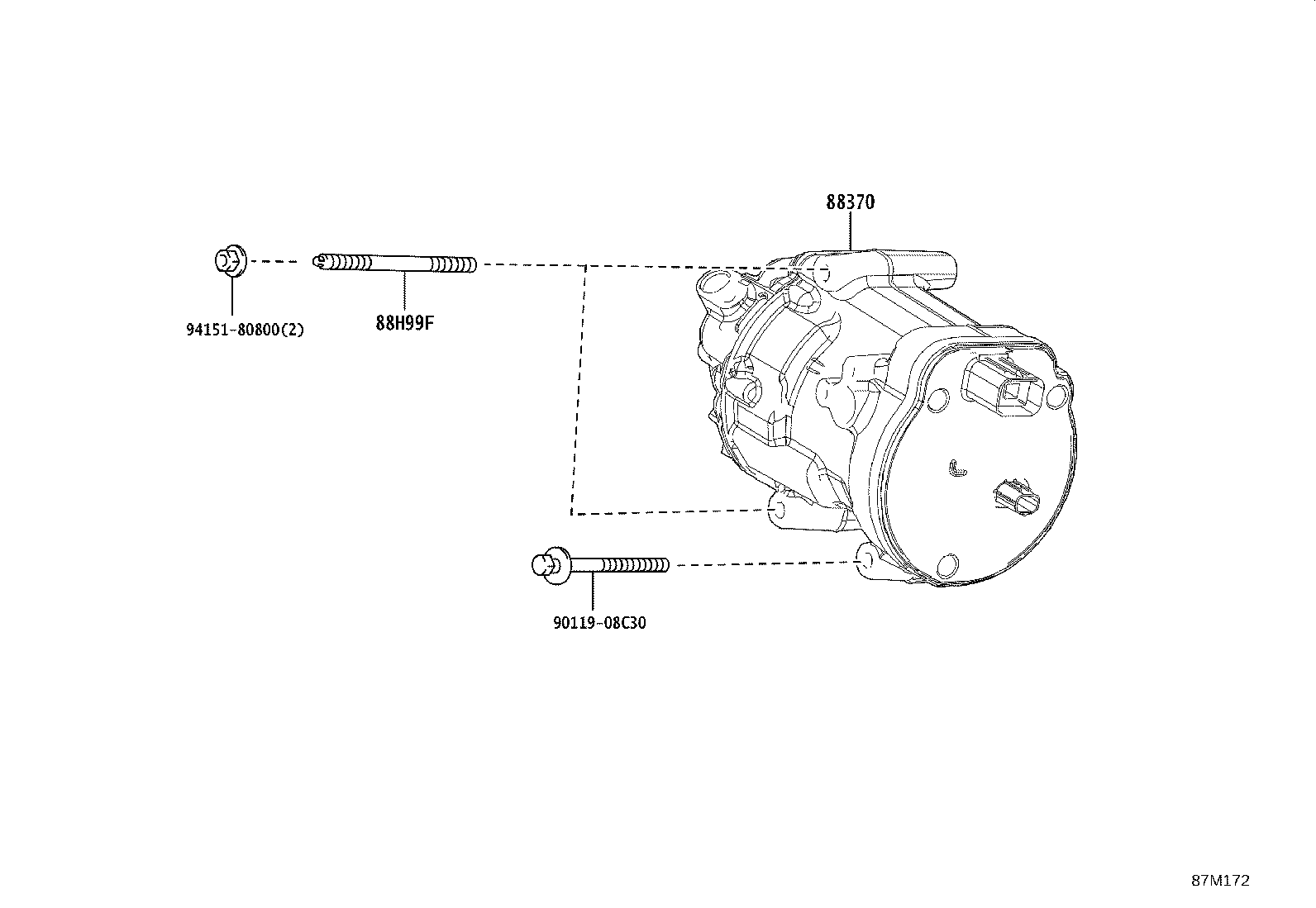 88370-V2020 COMPRESSOR ASSY, W/MOTOR product image