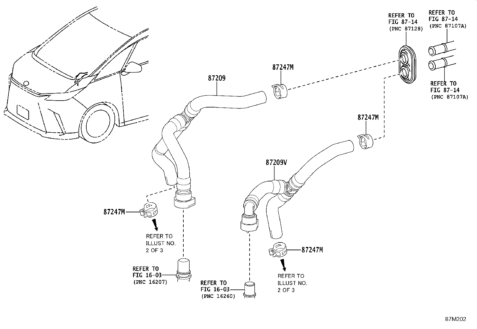 87245-V2060 HOSE, HEATER WATER, OUTLET A product image
