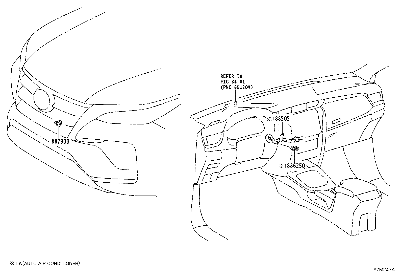 88566-0K620 DUCT, AIR, REAR NO.6 product image