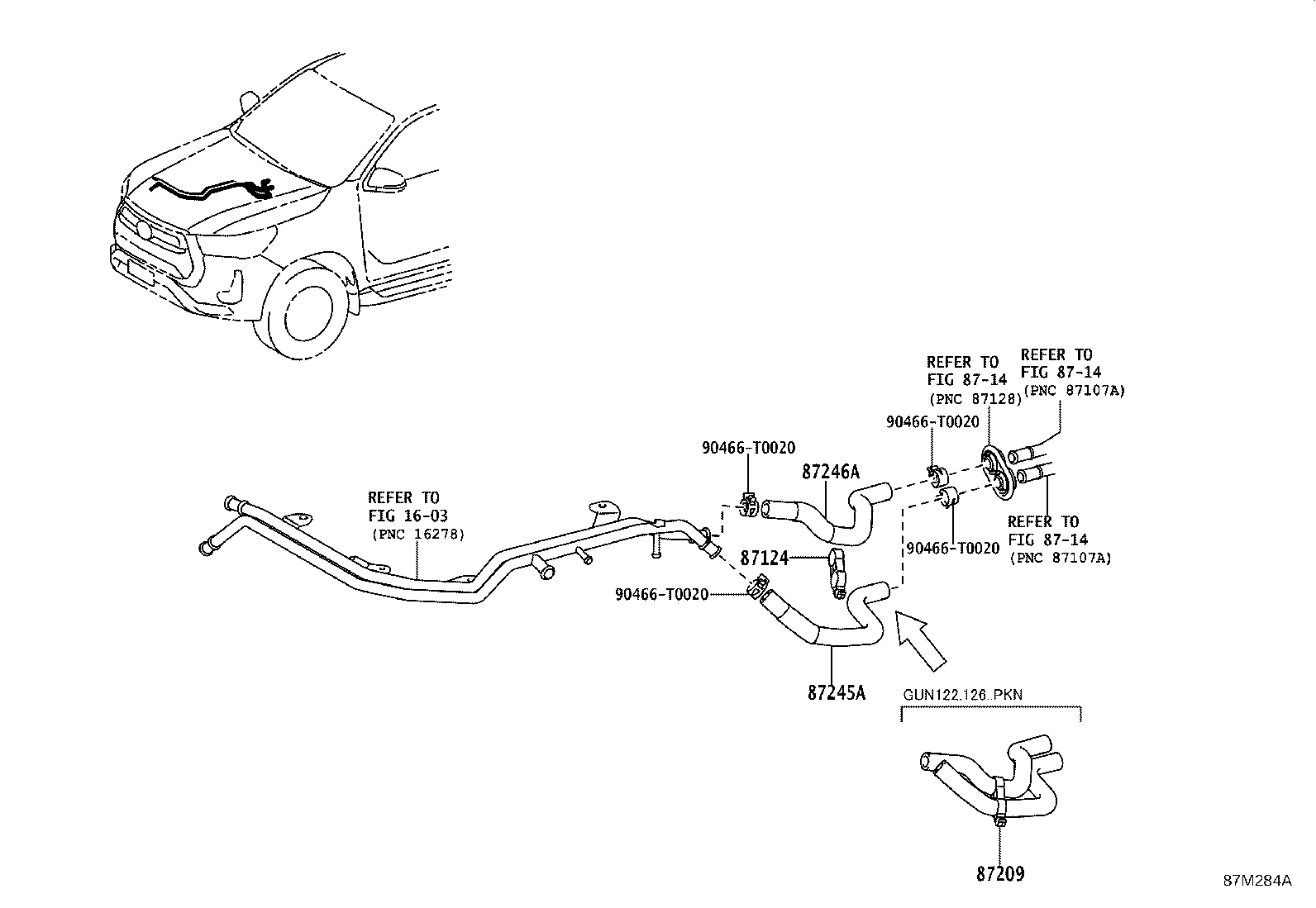 Toyota 87124-V1020 CLAMP, HEATER