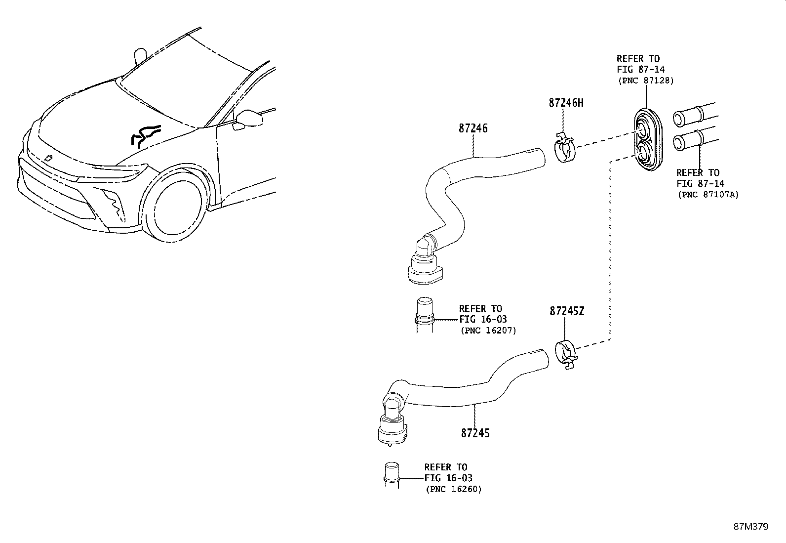 87121-30240 BRACKET, HEATER product image