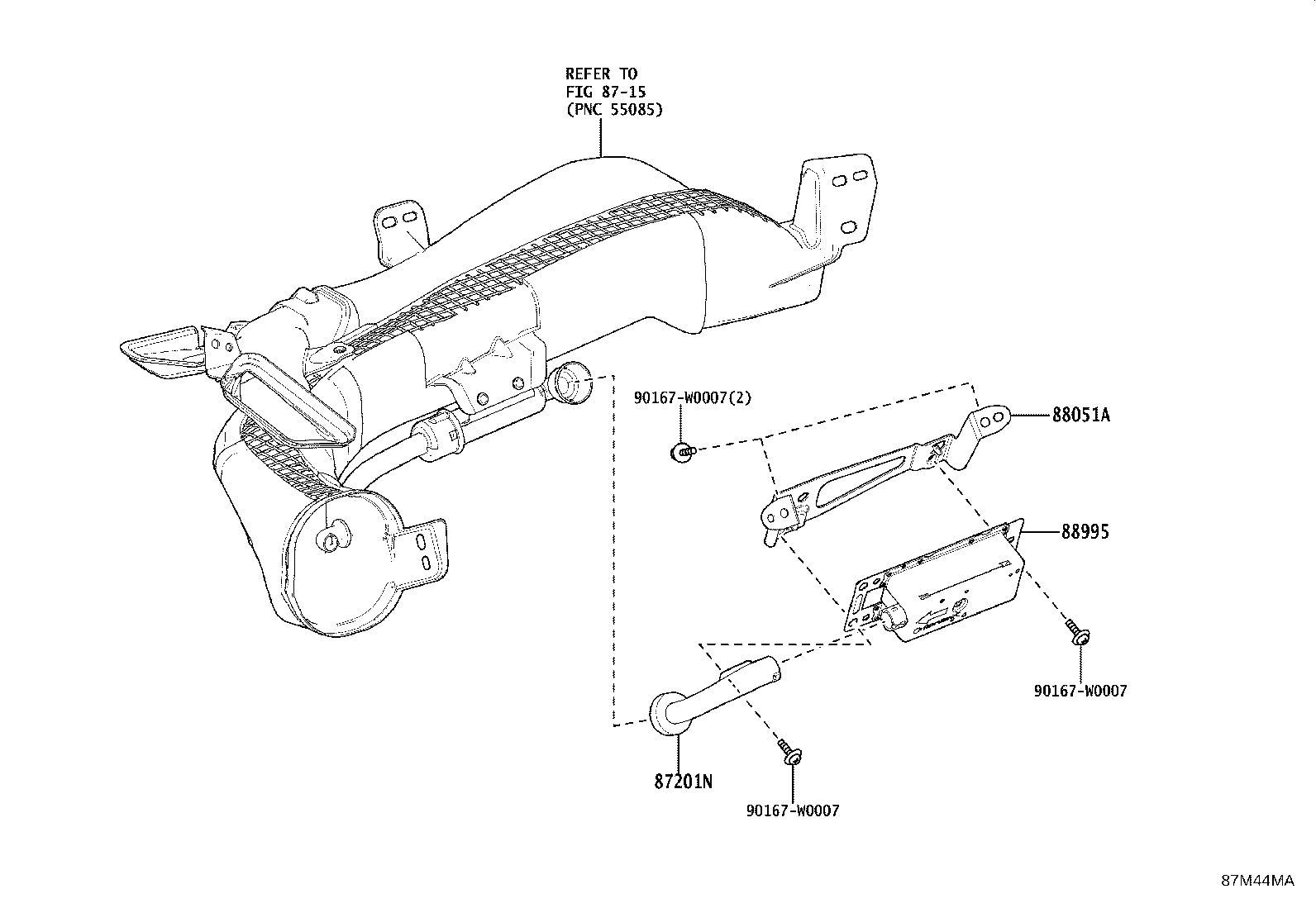 55479-F4010 BRACKET,ION GENERATOR, NO.1 product image