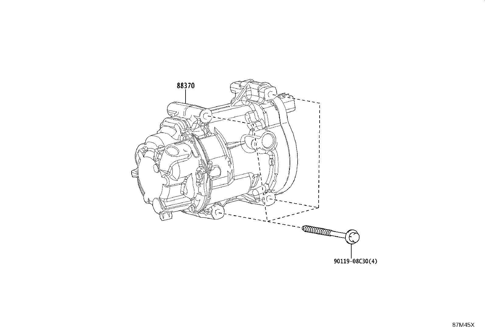 88370-F4040 COMPRESSOR ASSY, W/MOTOR product image