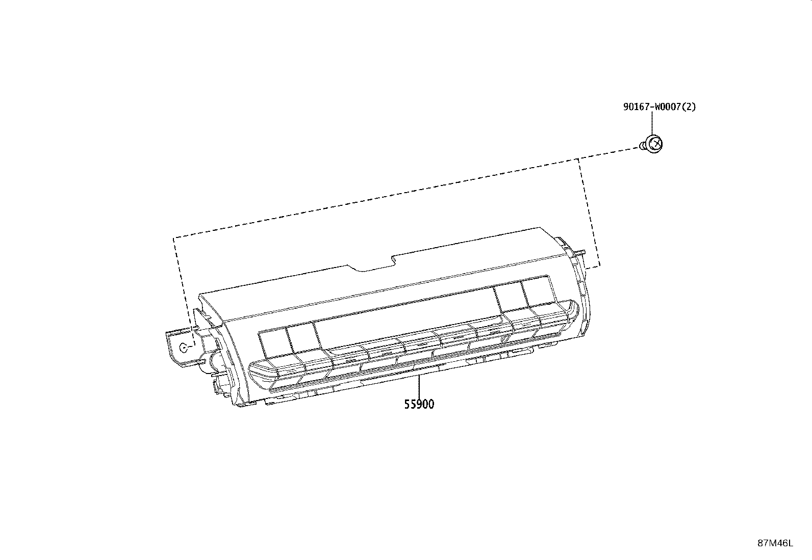55900-F4580 CONTROL ASSY, AIR CONDITIONER product image