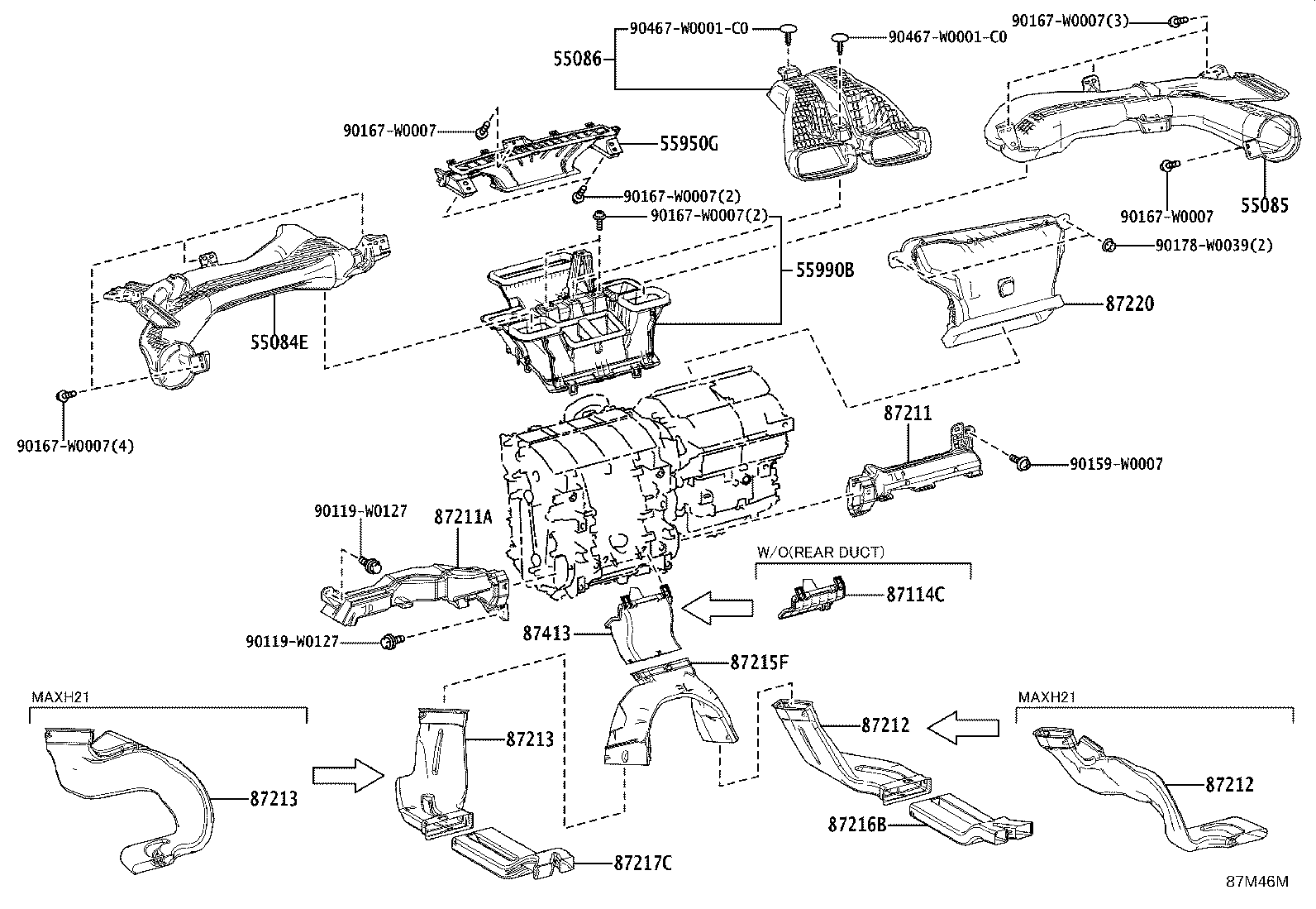 55900-F4580 CONTROL ASSY, AIR CONDITIONER product image