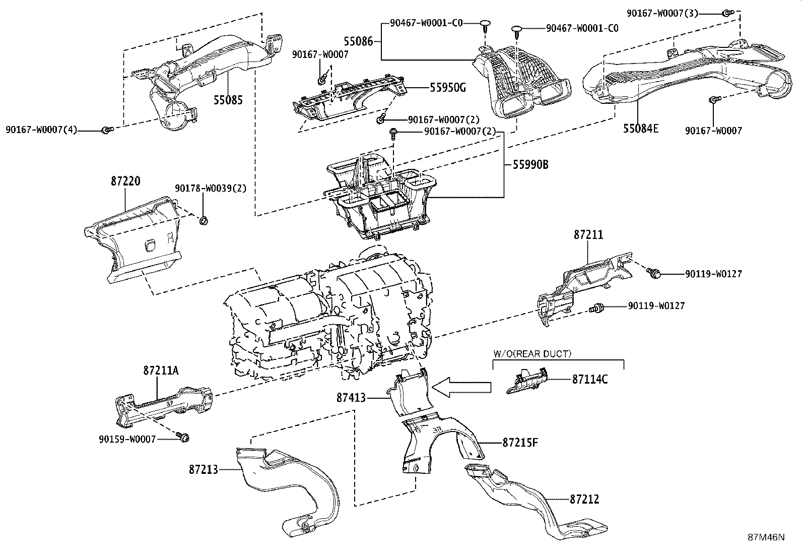 55900-F4580 CONTROL ASSY, AIR CONDITIONER product image
