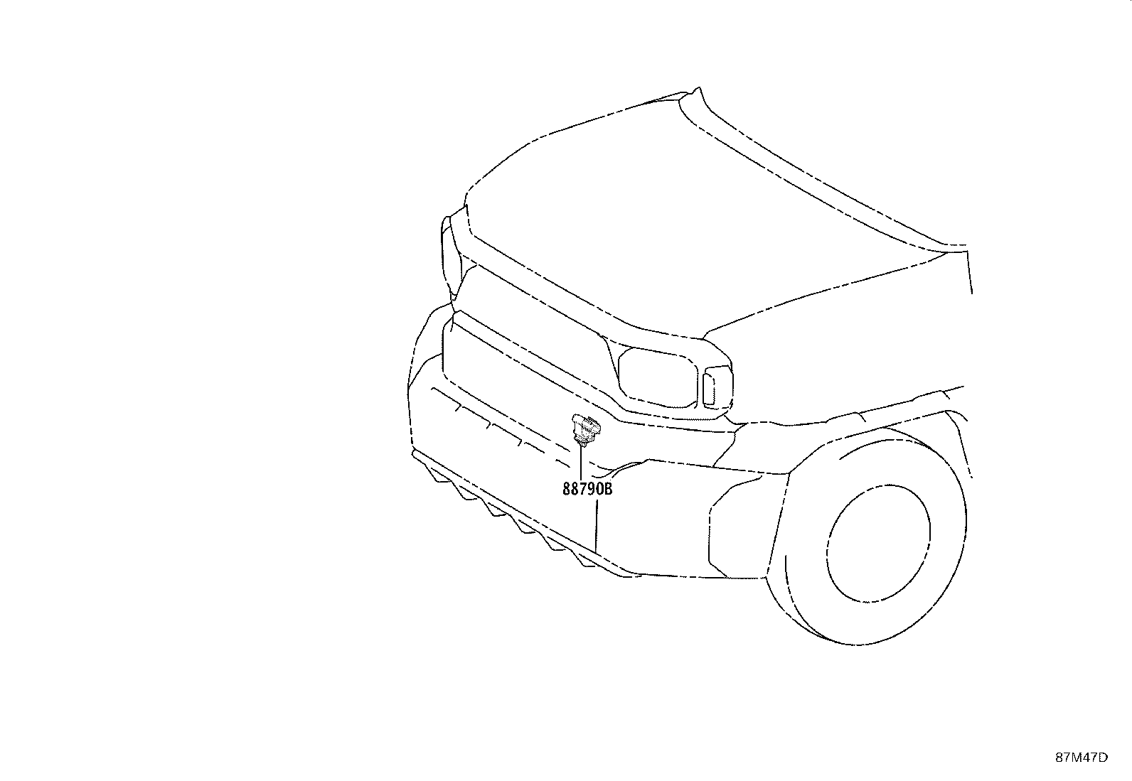 55844-0K090 DUCT, HEATER TO REGISTER, NO.2 product image