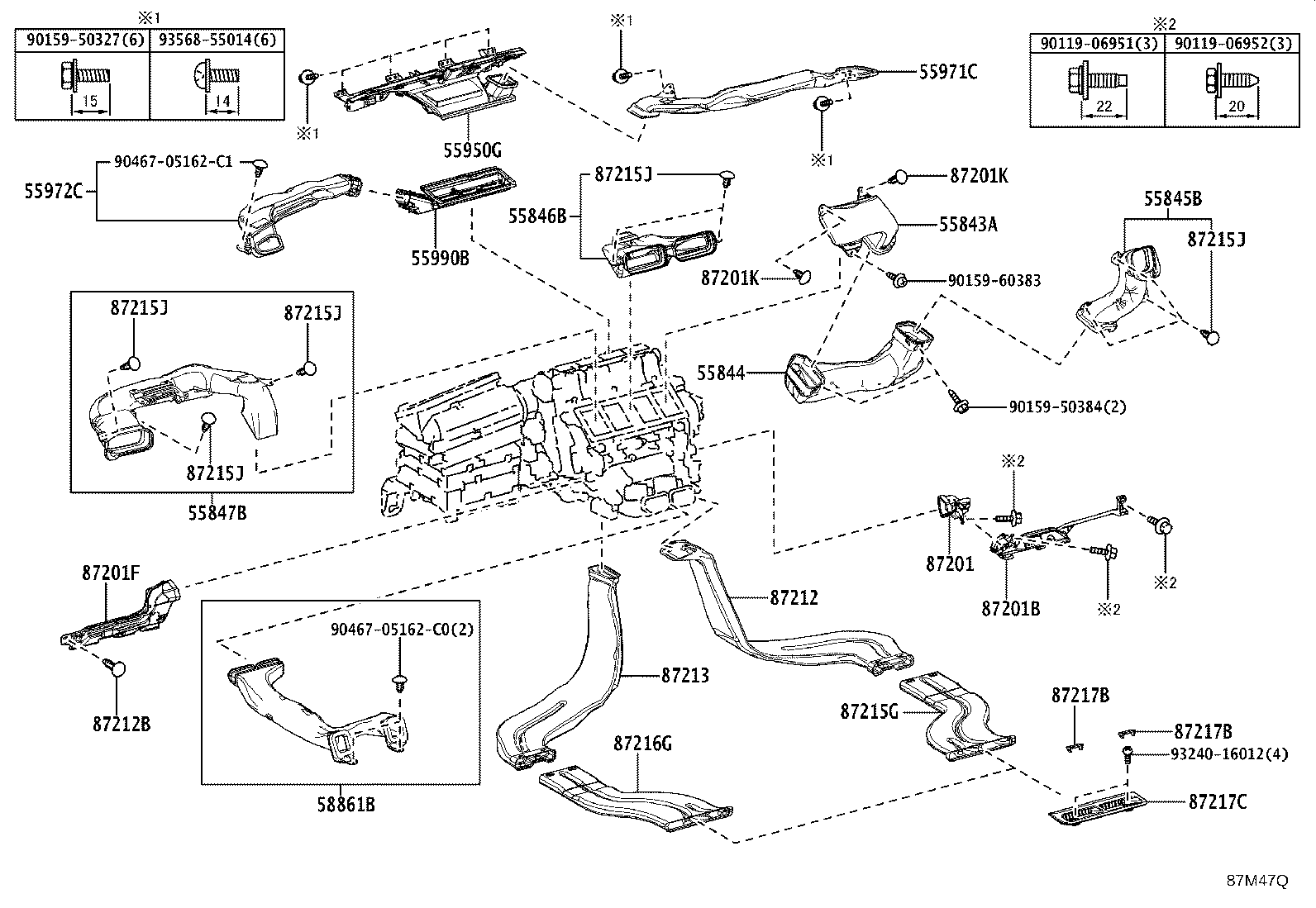 55847-30200 DUCT, HEATER TO REGISTER, NO.5 product image