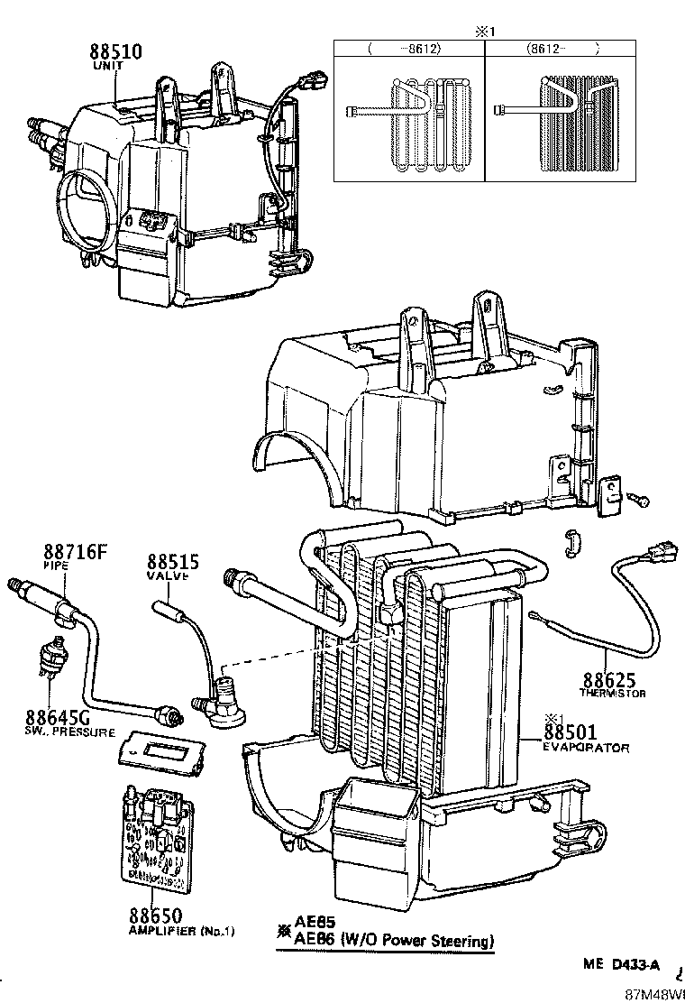 88605-12430 HARNESS SUB-ASSY, COOLER WIRING, NO.1 product image