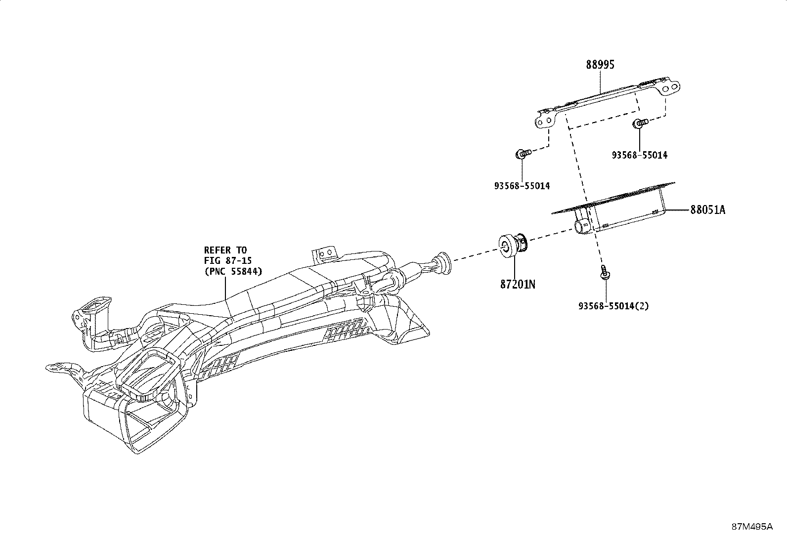 88995-52060 BRACKET,ION GENERATOR, NO.1 product image