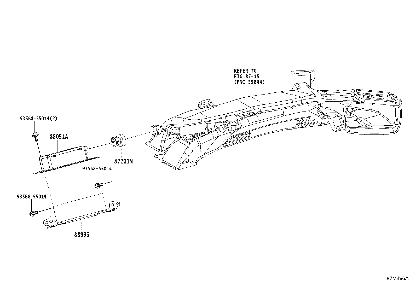 88995-52060 BRACKET,ION GENERATOR, NO.1 product image