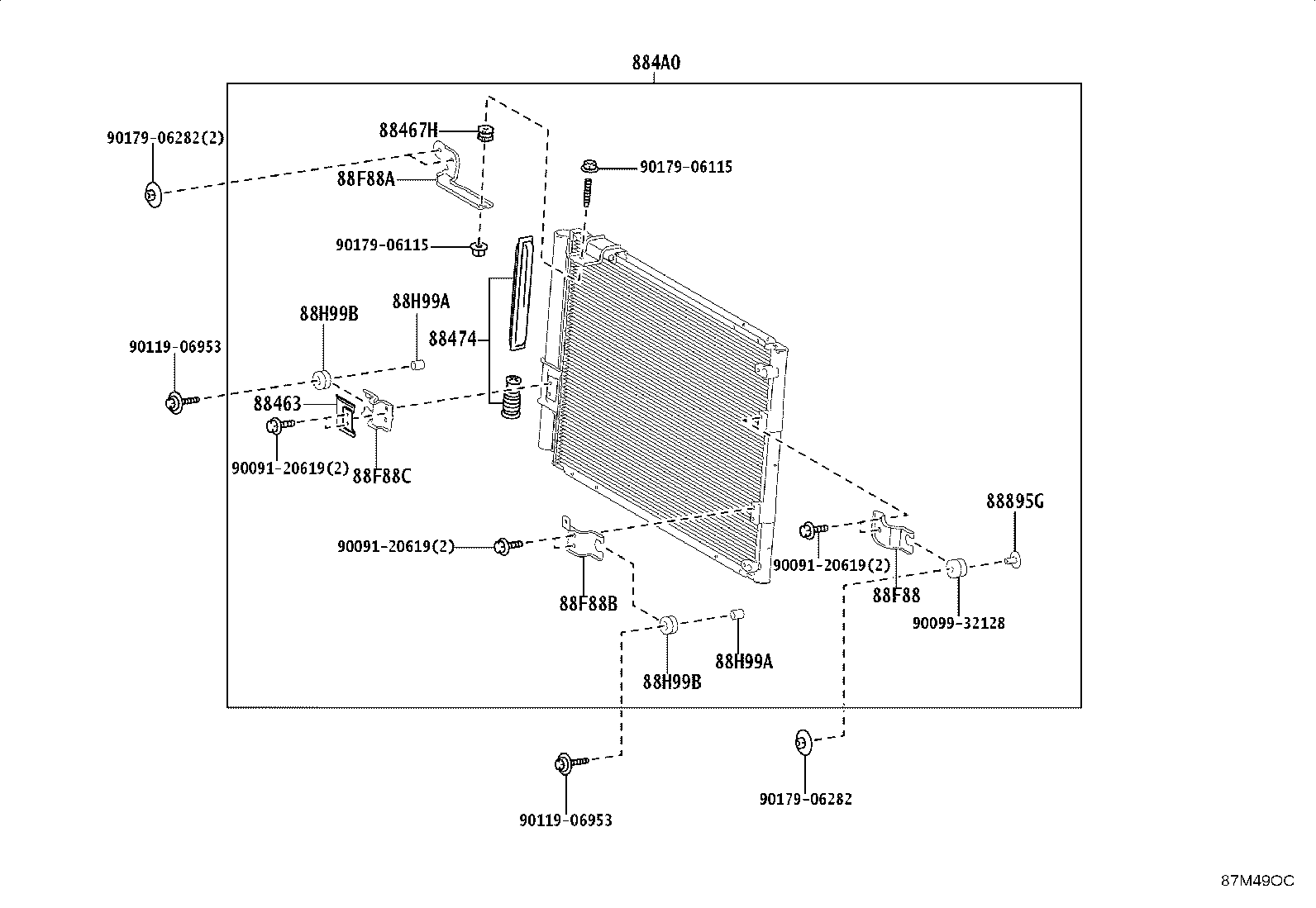 88710-60R50 TUBE & ACCESSORY ASSY, AIR CONDITIONER product image