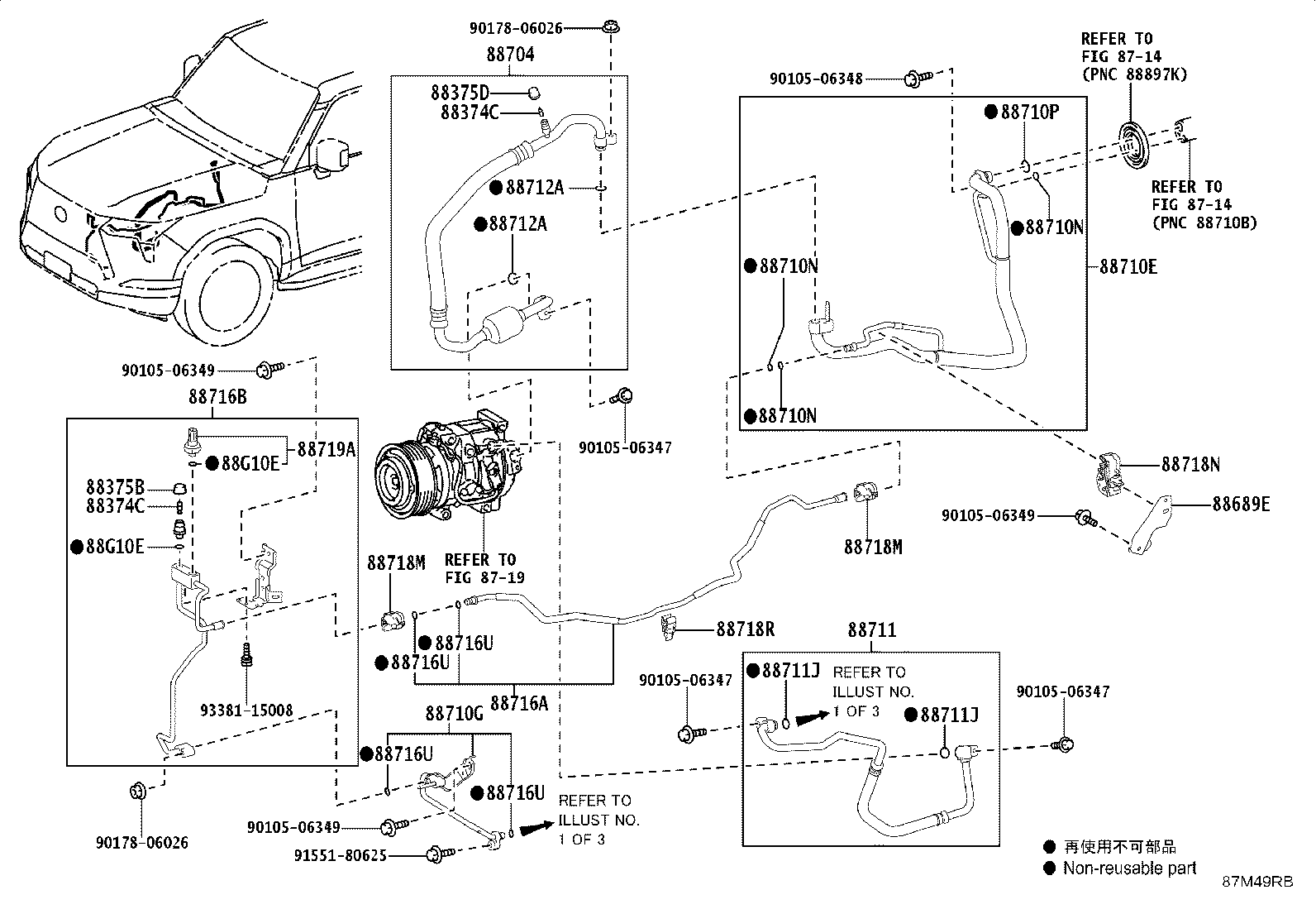 88710-60R50 TUBE & ACCESSORY ASSY, AIR CONDITIONER product image