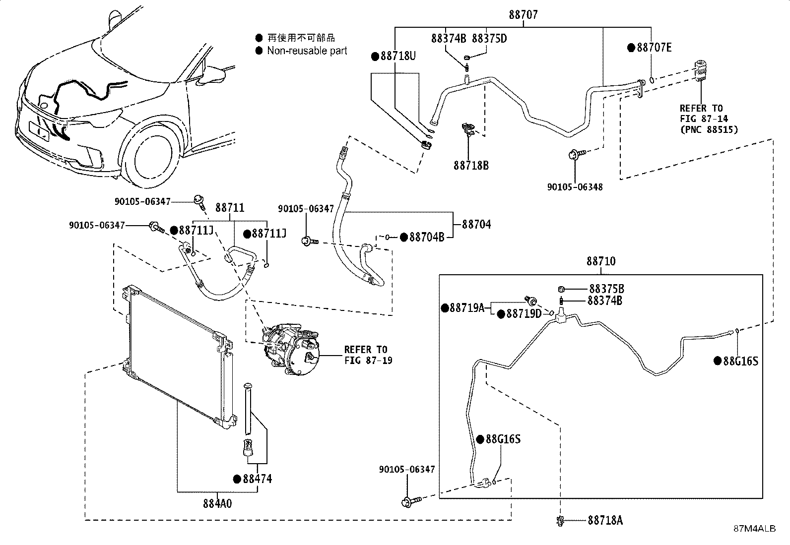 88710-52290 TUBE ASSY, AIR CONDITIONER product image