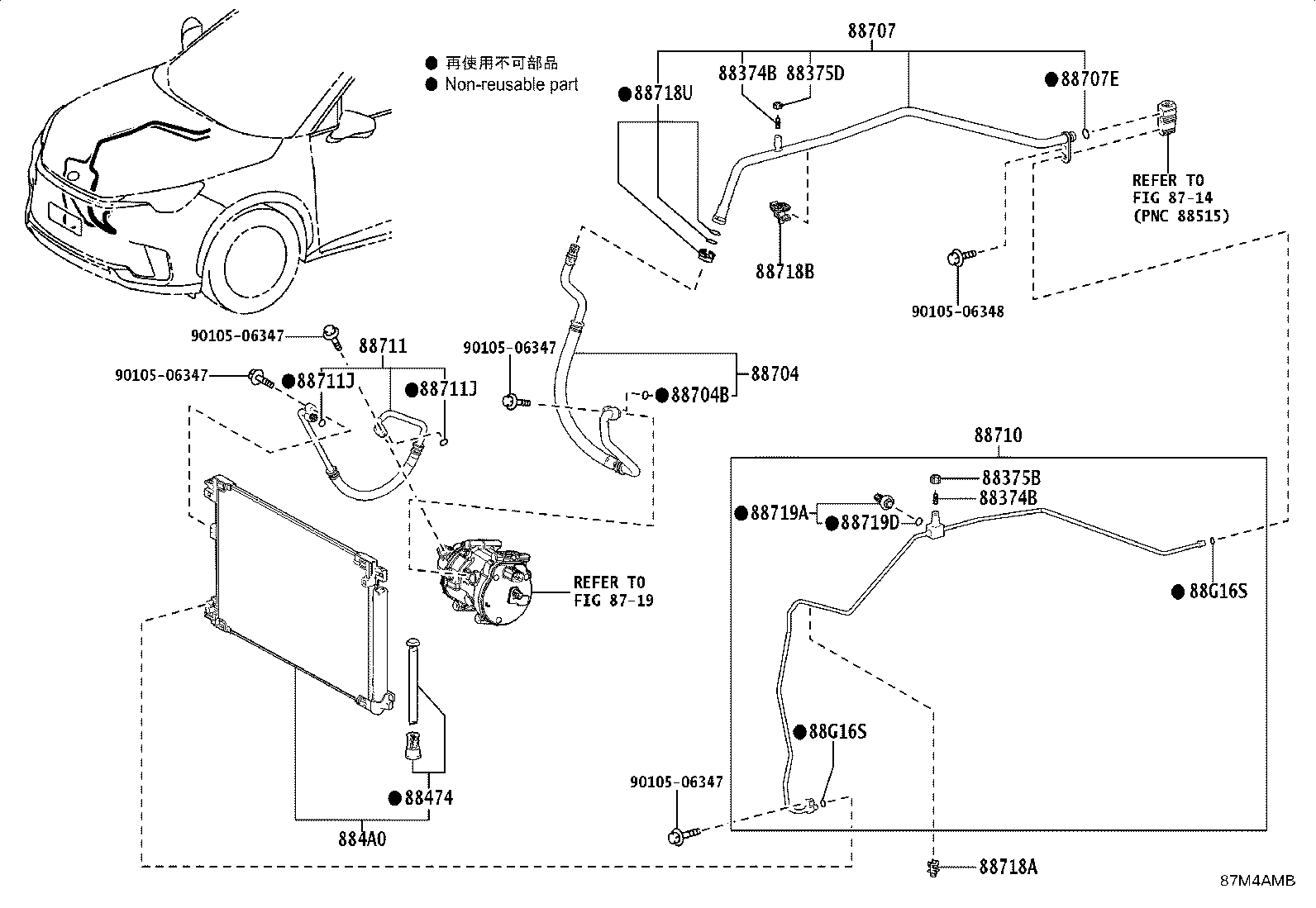 88710-52290 TUBE ASSY, AIR CONDITIONER product image