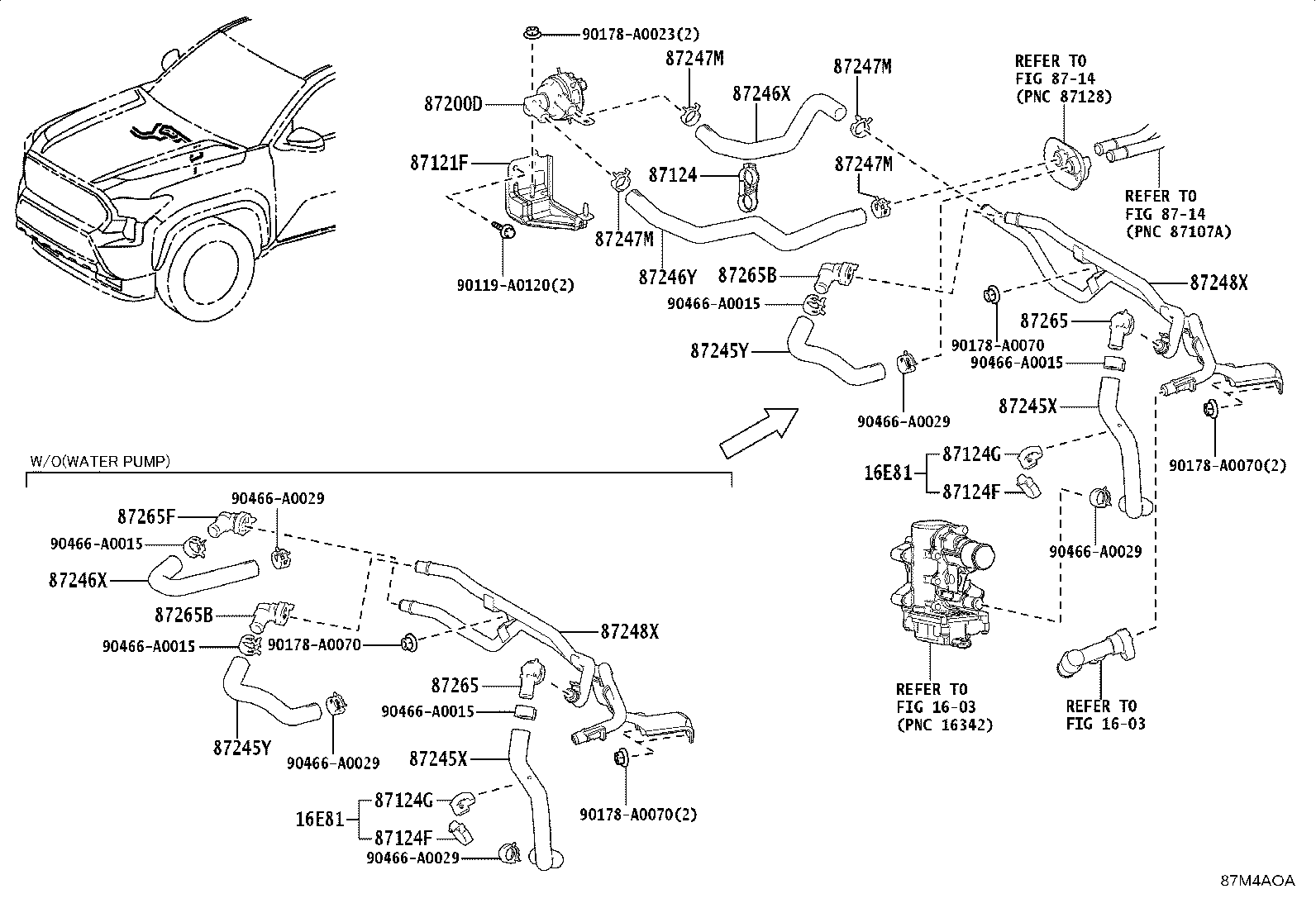 Toyota 87245-AK010 HOSE, HEATER WATER