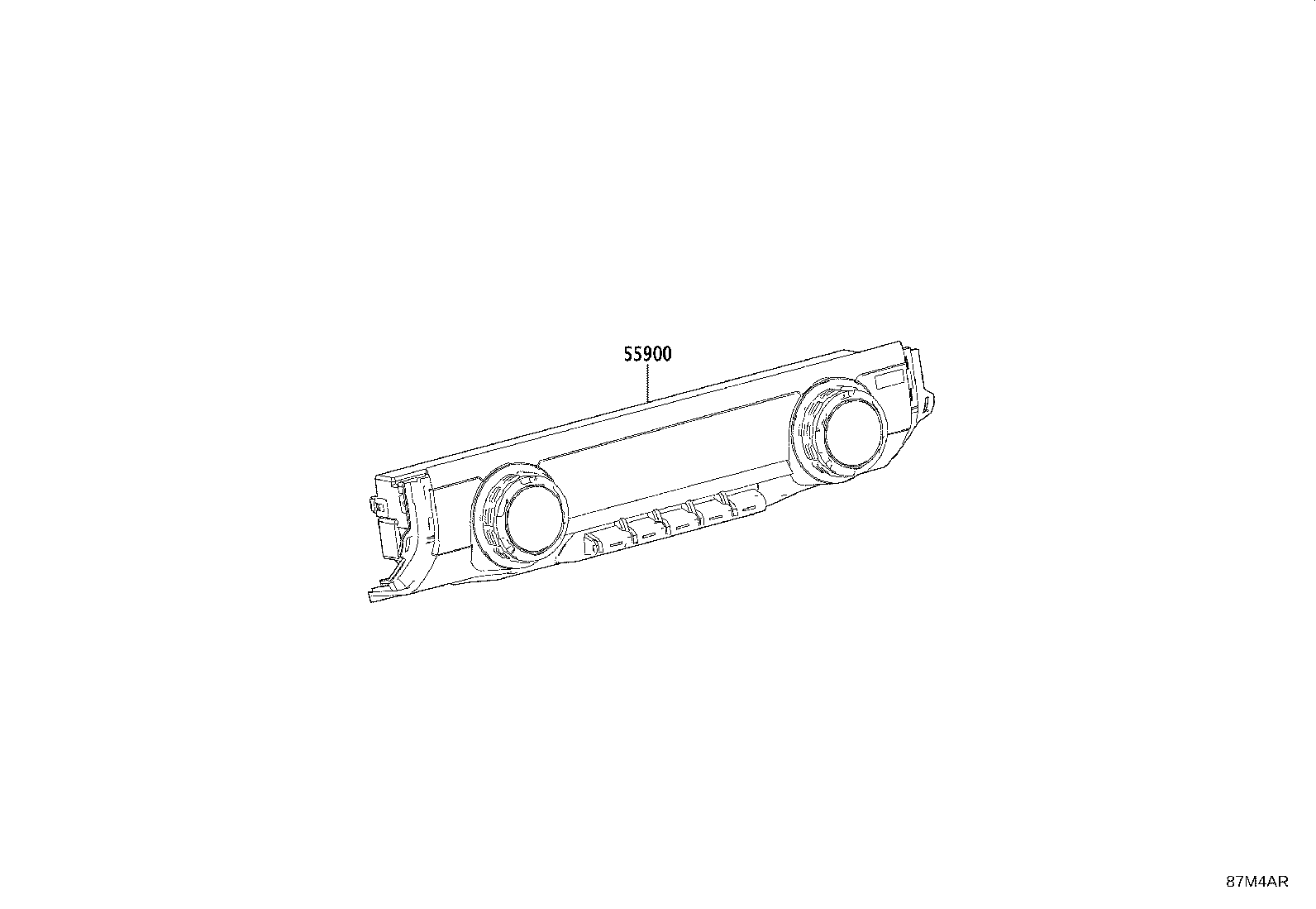 55900-AK080 CONTROL ASSY, AIR CONDITIONER product image