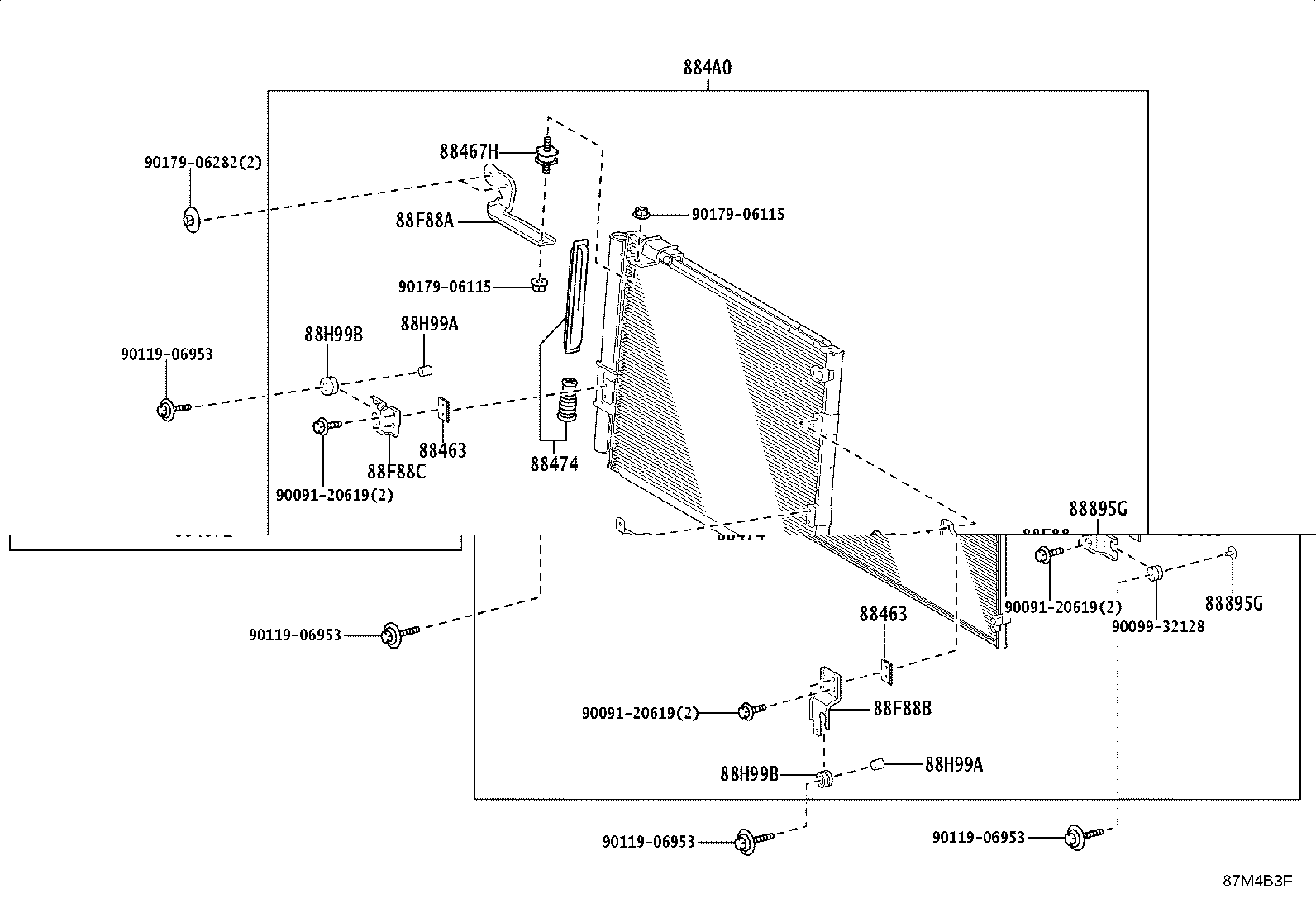 88453-26040 FAN, COOLING (FOR CONDENSER) product image