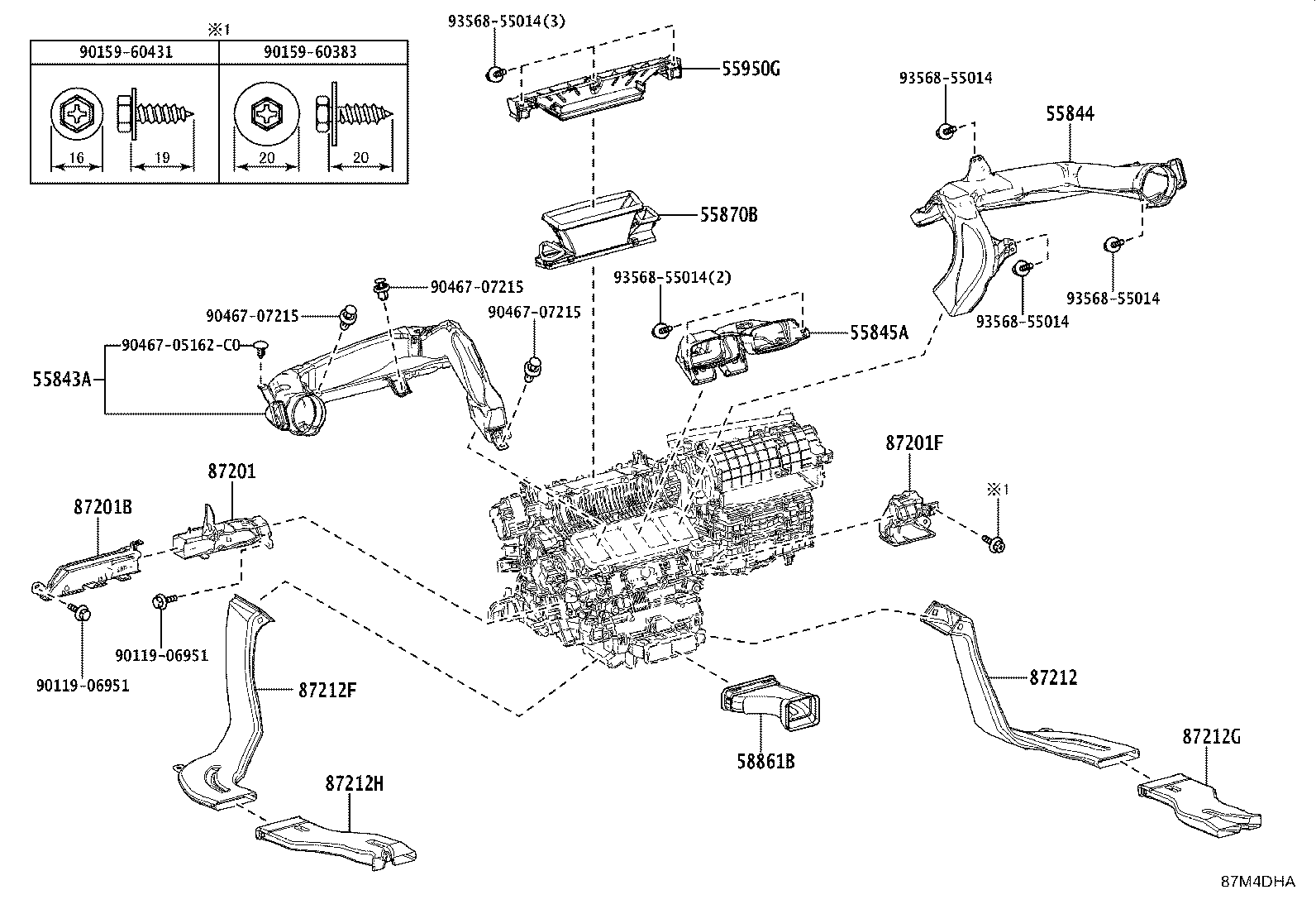 Toyota 55900-6AD70 CONTROL ASSY, AIR CONDITIONER