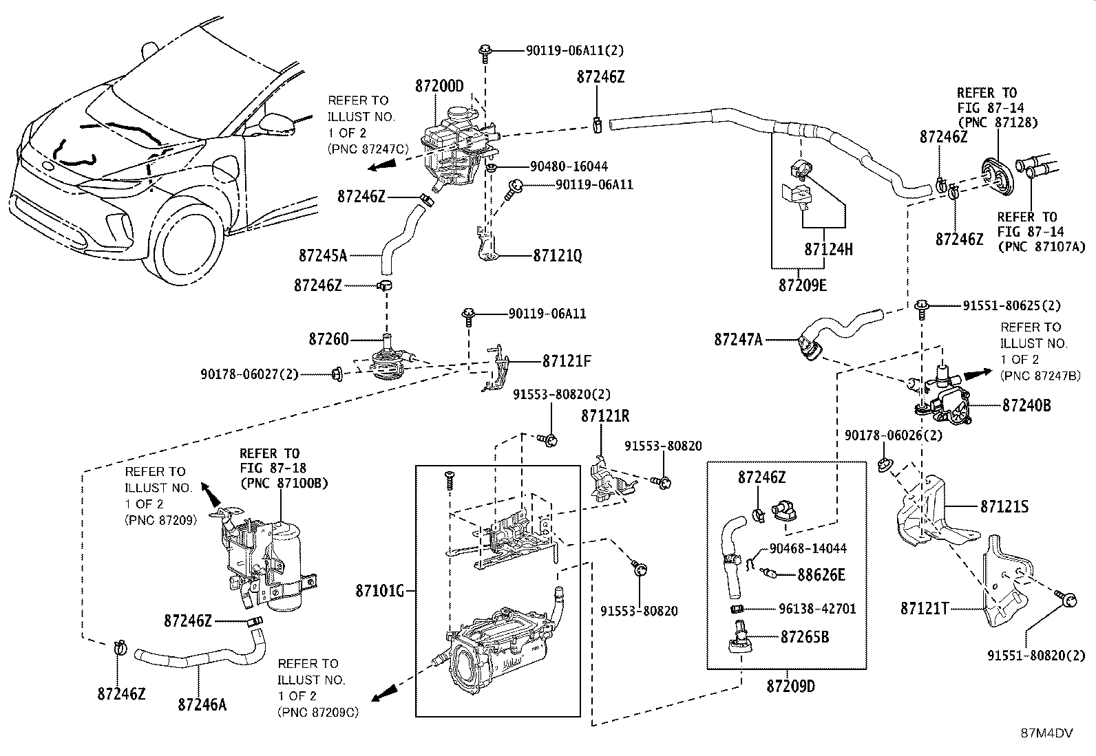 87245-42740 HOSE, HEATER WATER, OUTLET A product image
