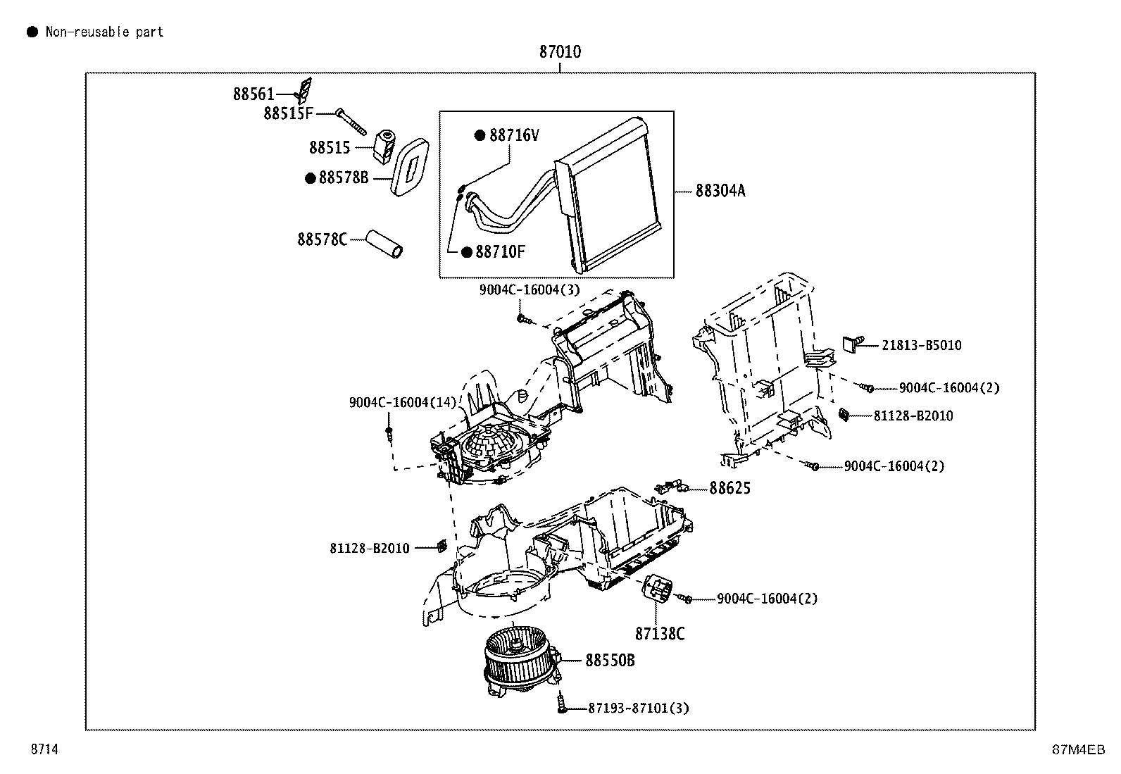 87296-BZ110 LEVER, HEATER AIR DAMPER CONTROL product image