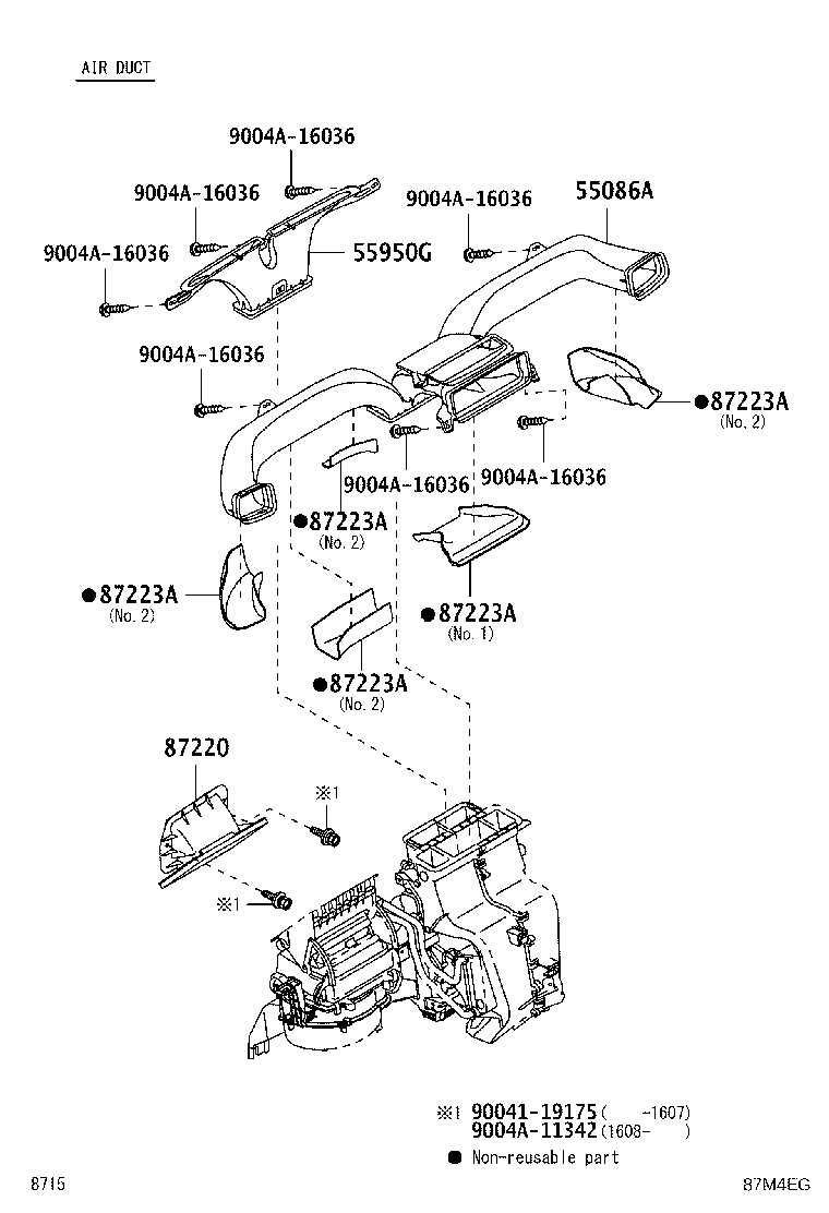 55909-BZ021 CABLE SUB-ASSY, AIRMIX DAMPER CONTROL product image