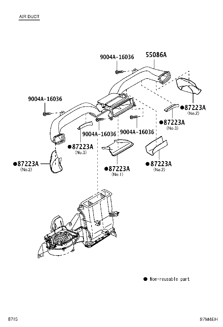 55909-BZ021 CABLE SUB-ASSY, AIRMIX DAMPER CONTROL product image