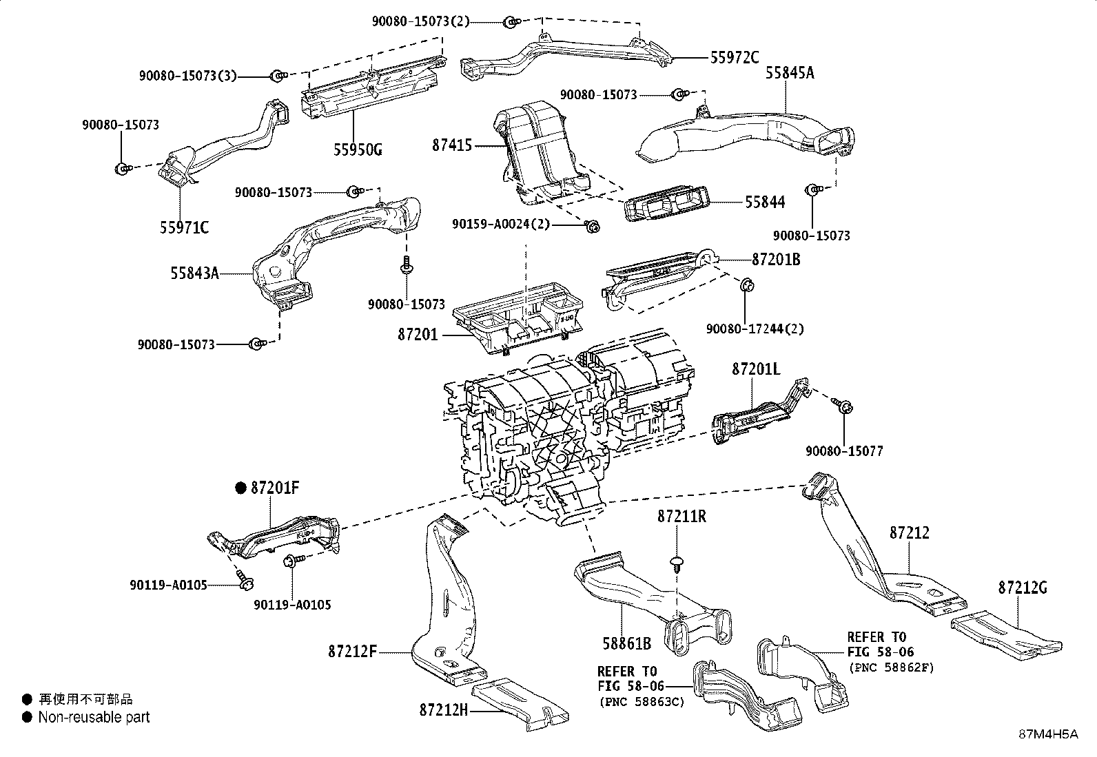 Toyota 55900-AQ030 CONTROL ASSY, AIR CONDITIONER