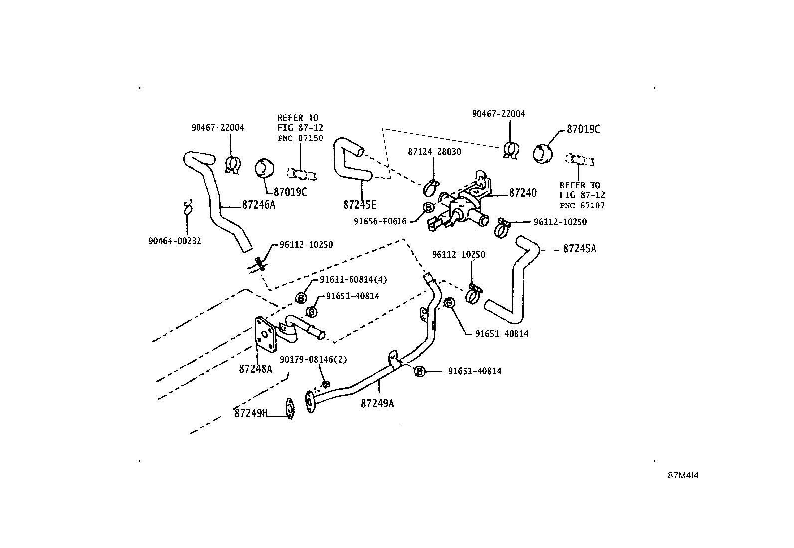 87245-89275 HOSE, HEATER WATER, OUTLET A product image
